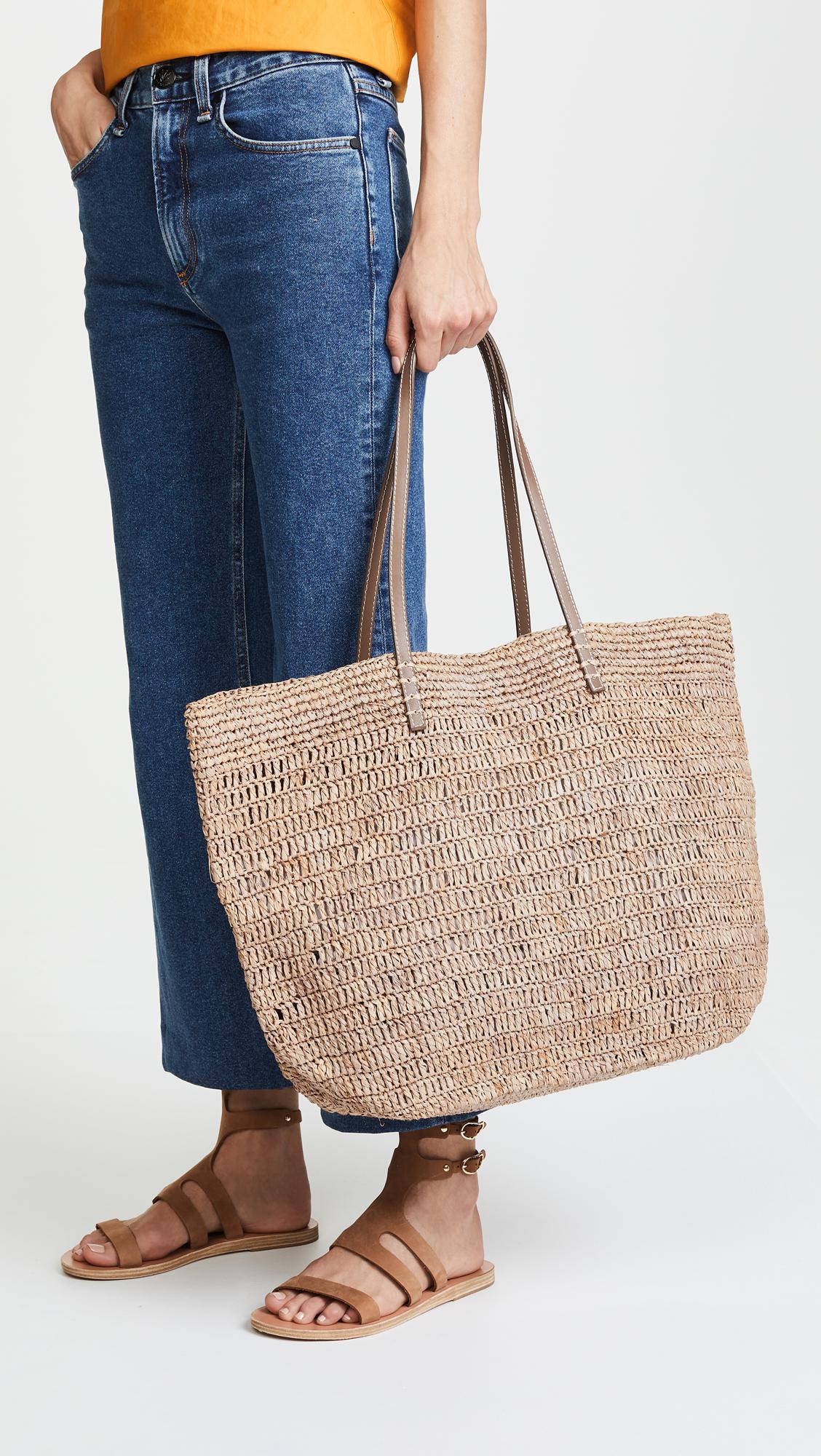 Hat Attack Leather Ibiza Tote - Lyst