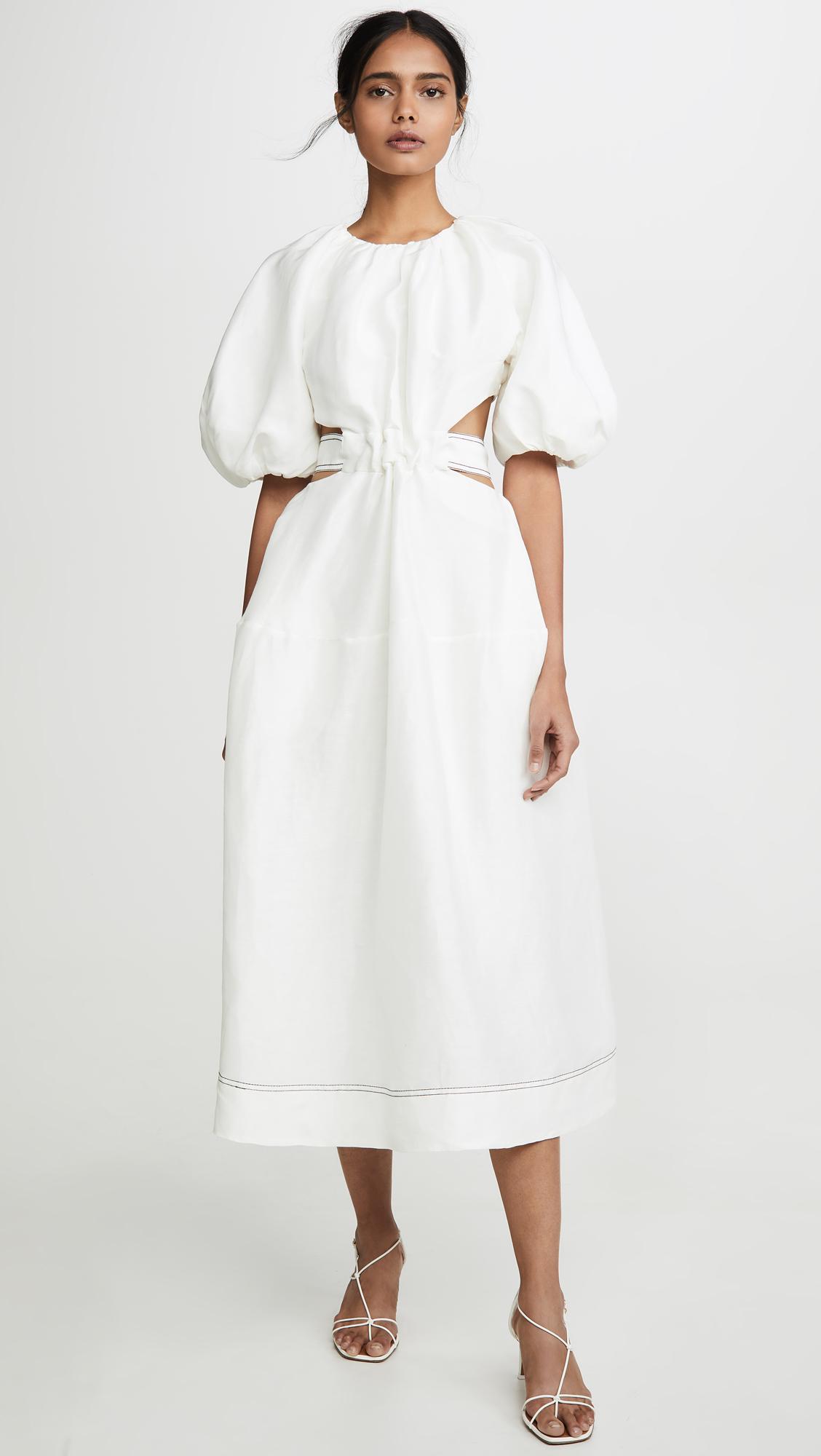 aje white dress Big sale - OFF 65%