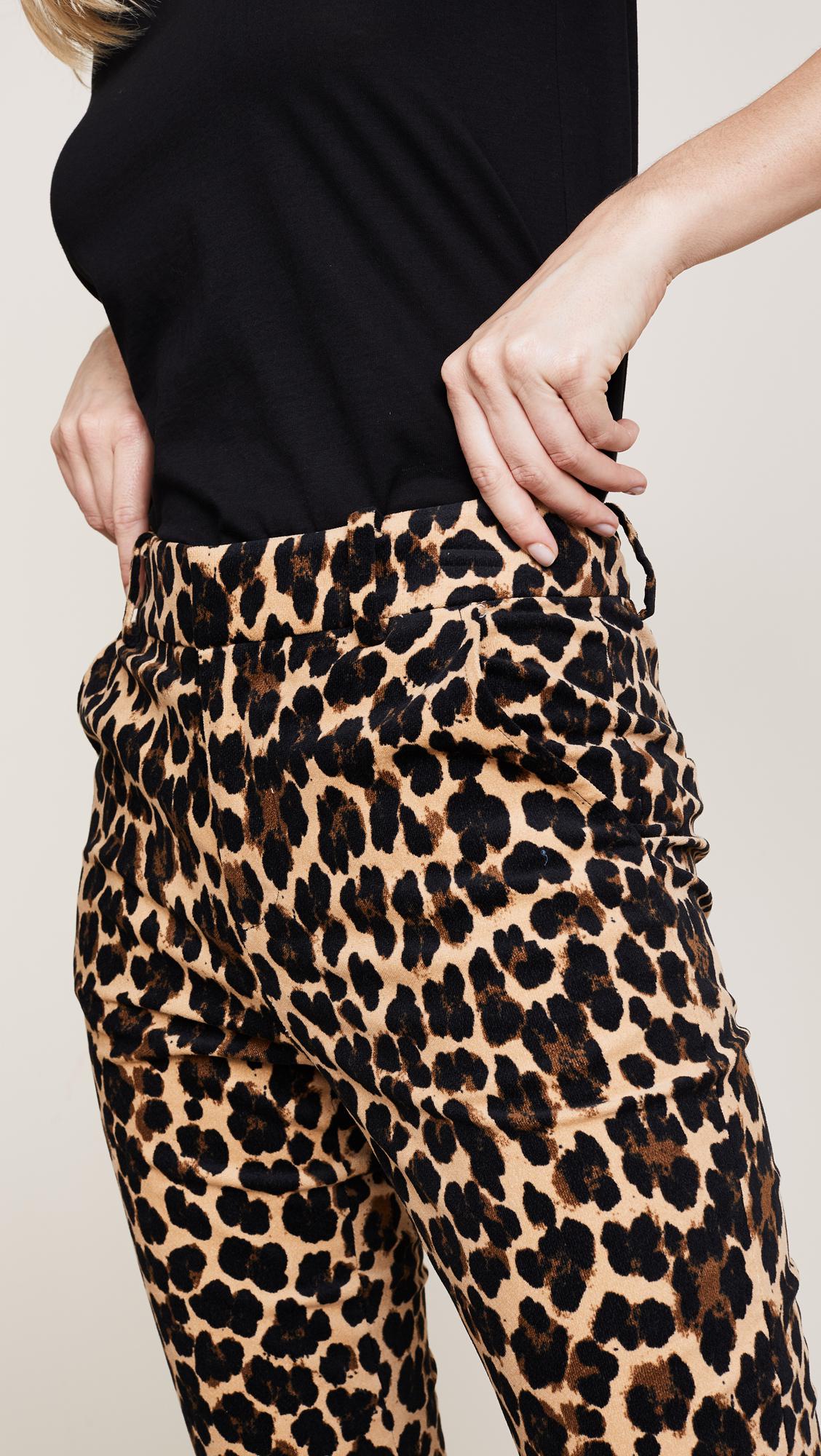 flare cheetah pants