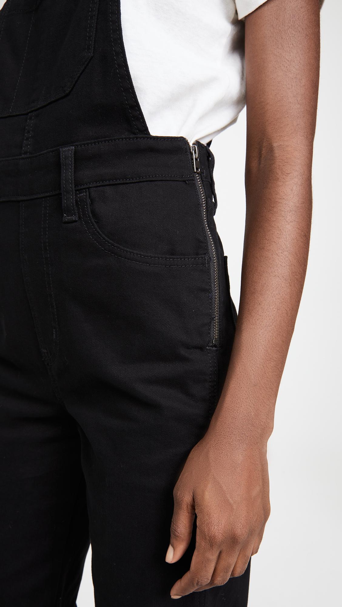 Levi's High Loose Cozy Overall in Black | Lyst