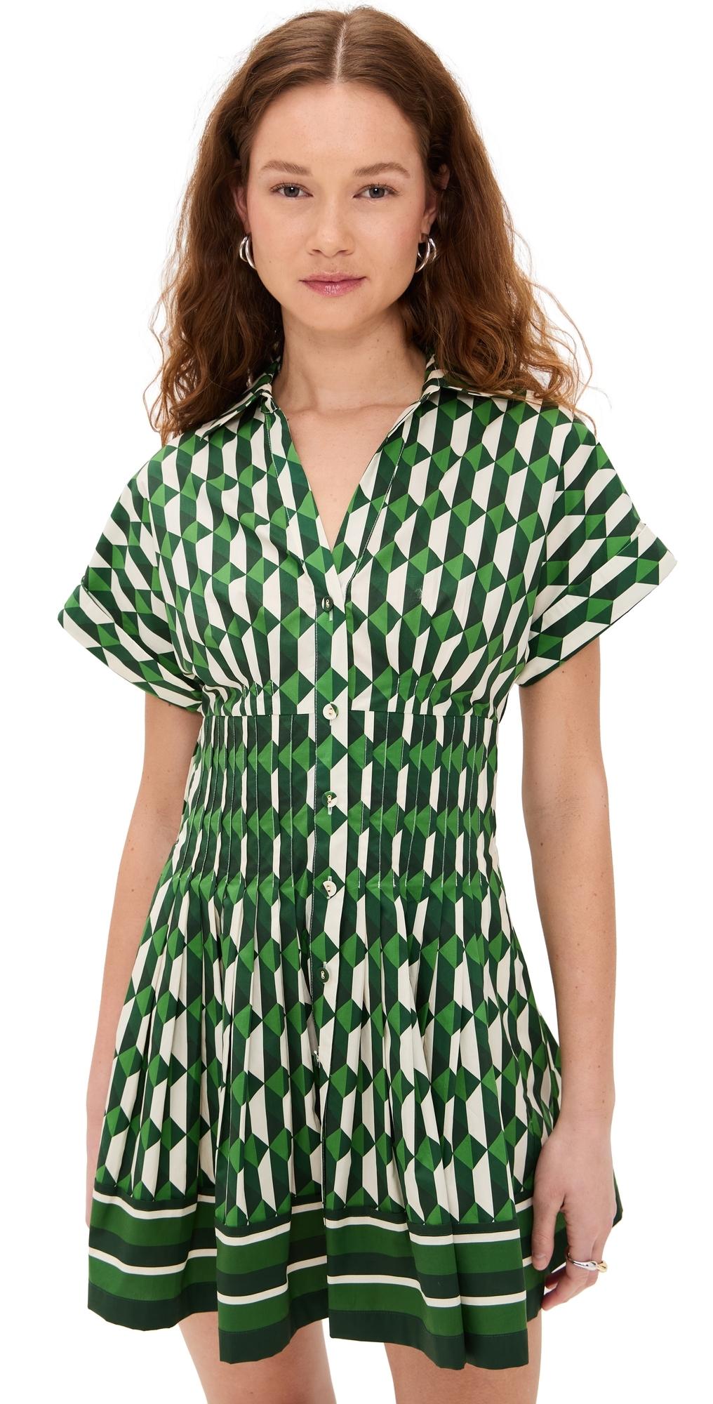 Cara Cara Nash Mini Dress in Green | Lyst