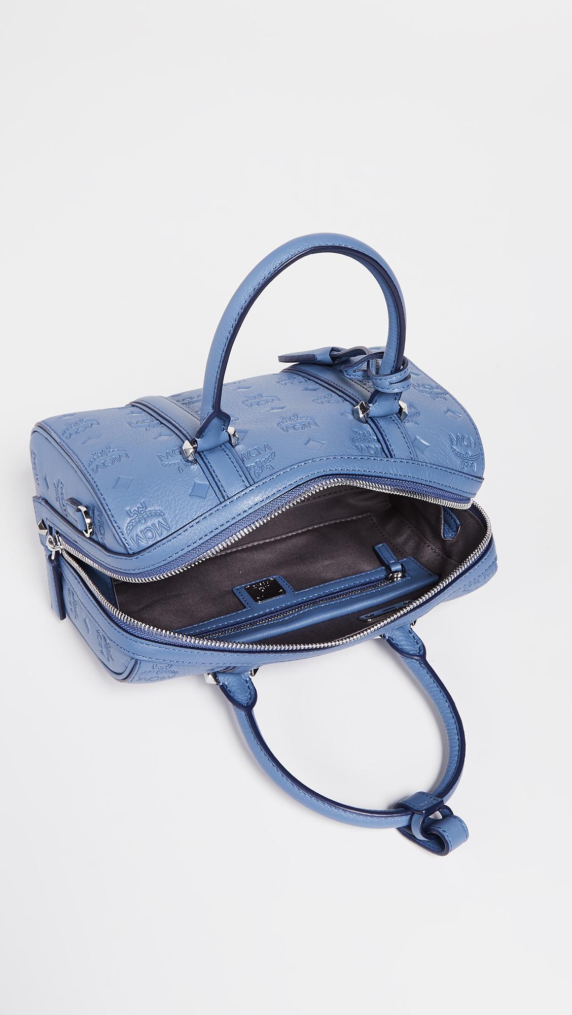 MCM Boston Handbag Blue - $140 (64% Off Retail) - From Happy