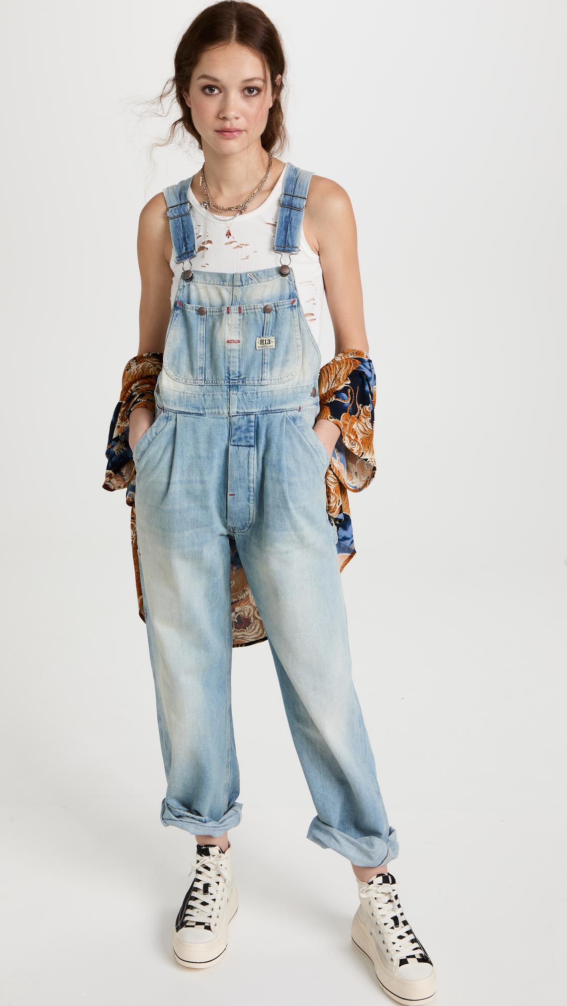 R13　デイモン　デニムオーバーオール　Damon denim overalls damon-overall-_-windsor-blue-