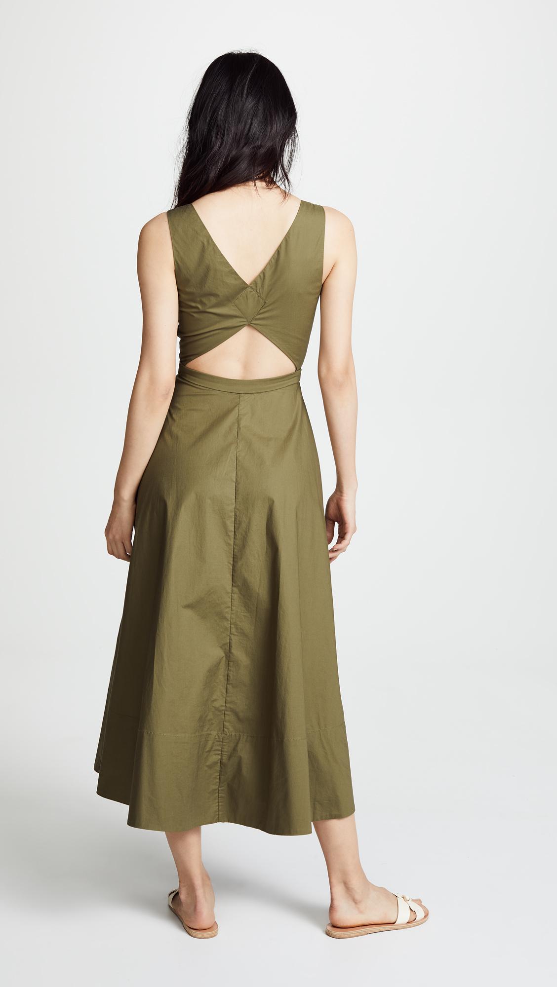 Saloni Cotton Zoey Cutout Dress in 