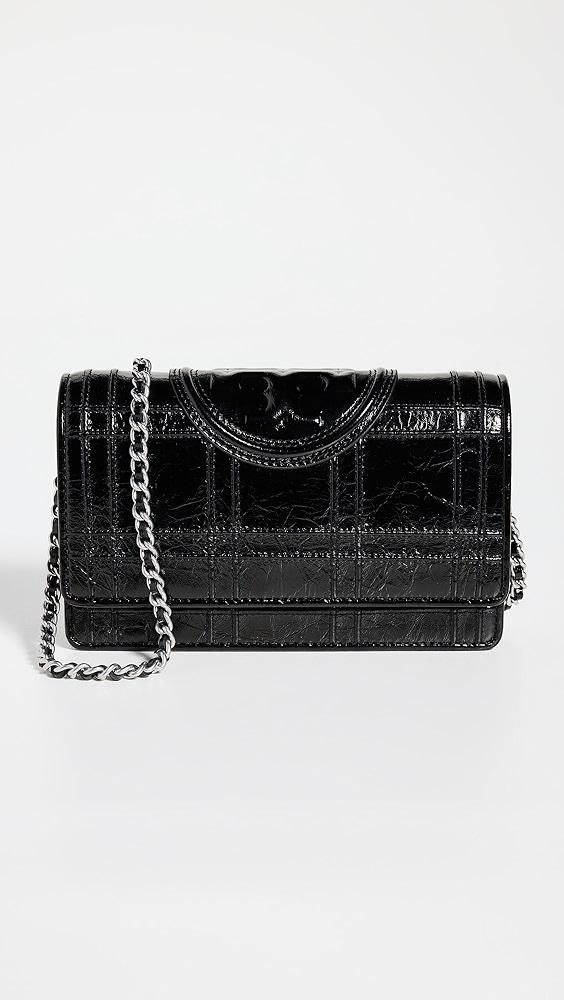 財布・小物その他 Tory Burch 'Fleming llic Square Quilt' Wallet On Chain Fleming Metallic Square Quilt Mini Chain Wallet – Lee Newman.com