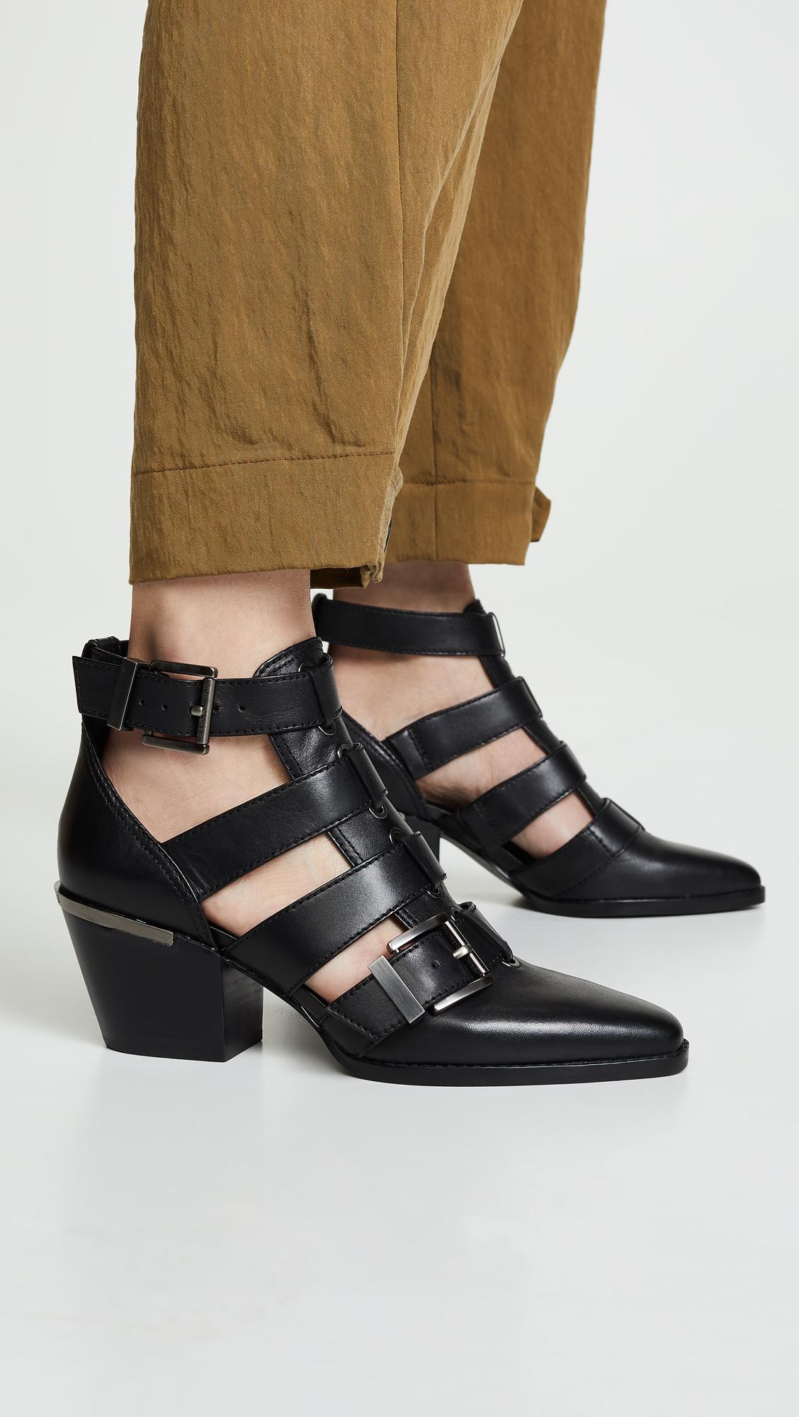 MICHAEL Michael Kors Griffin Strappy Booties in Black | Lyst