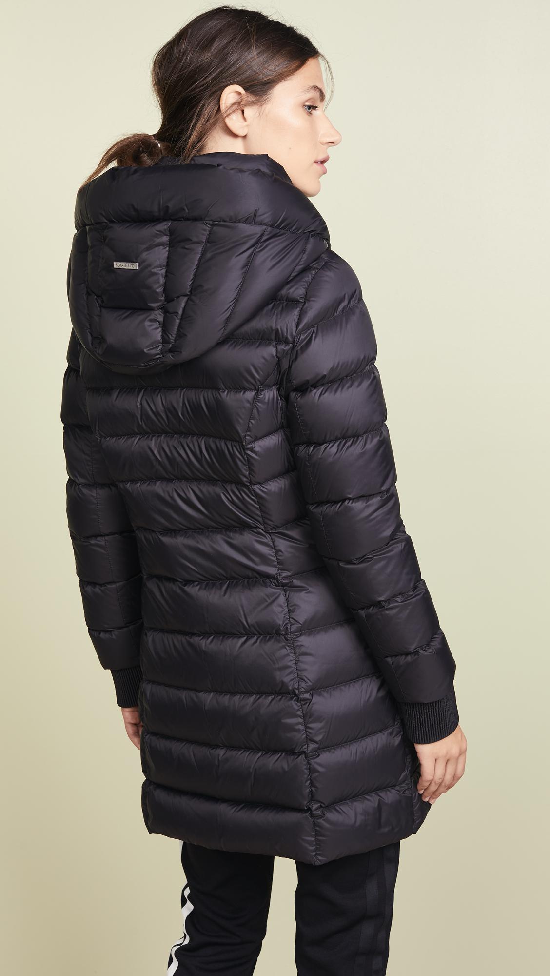 soia & kyo lightweight down coat