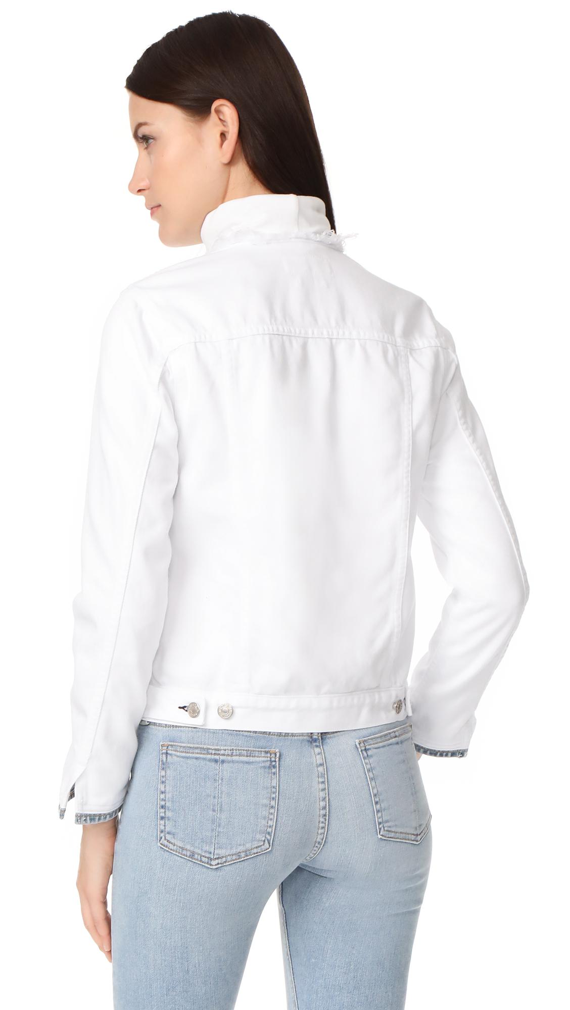 Rag \u0026 Bone Collarless Denim Jacket in 