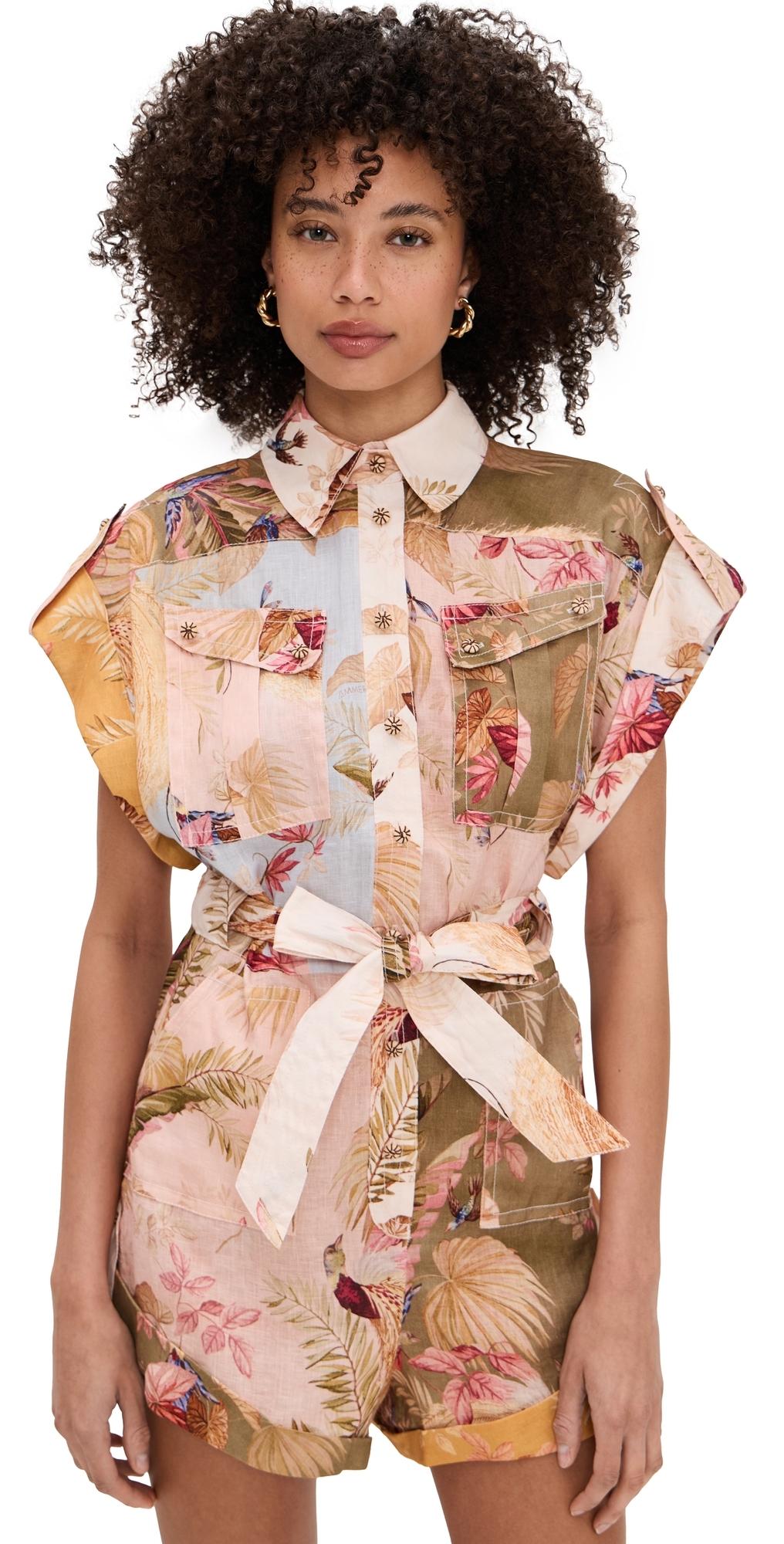 【Zimmermann】ASCENSION CUFFED PLAYSUIT プレイスーツ Zimmermann Ascension Cuffed Playsuit | Lyst Canada