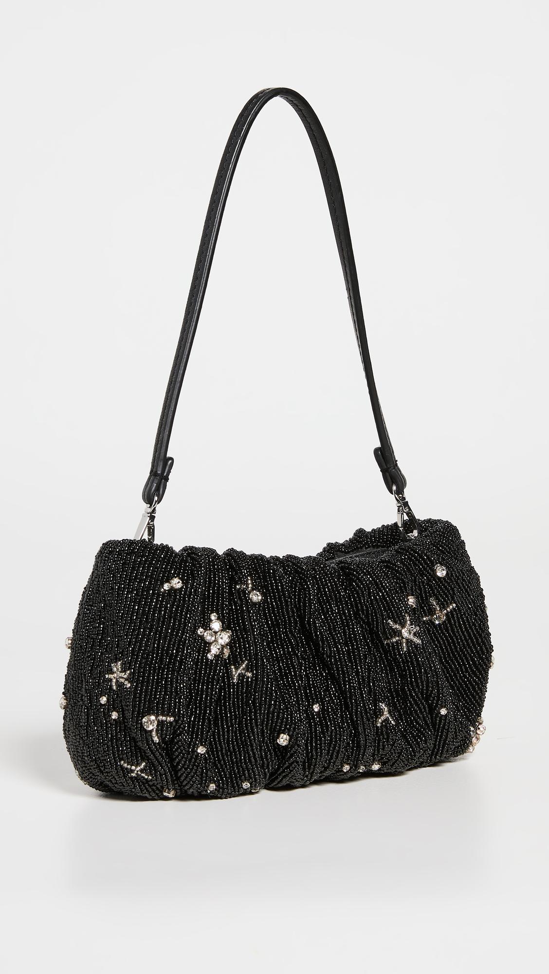 STAUD Beaded Bean Bag in Black Lyst