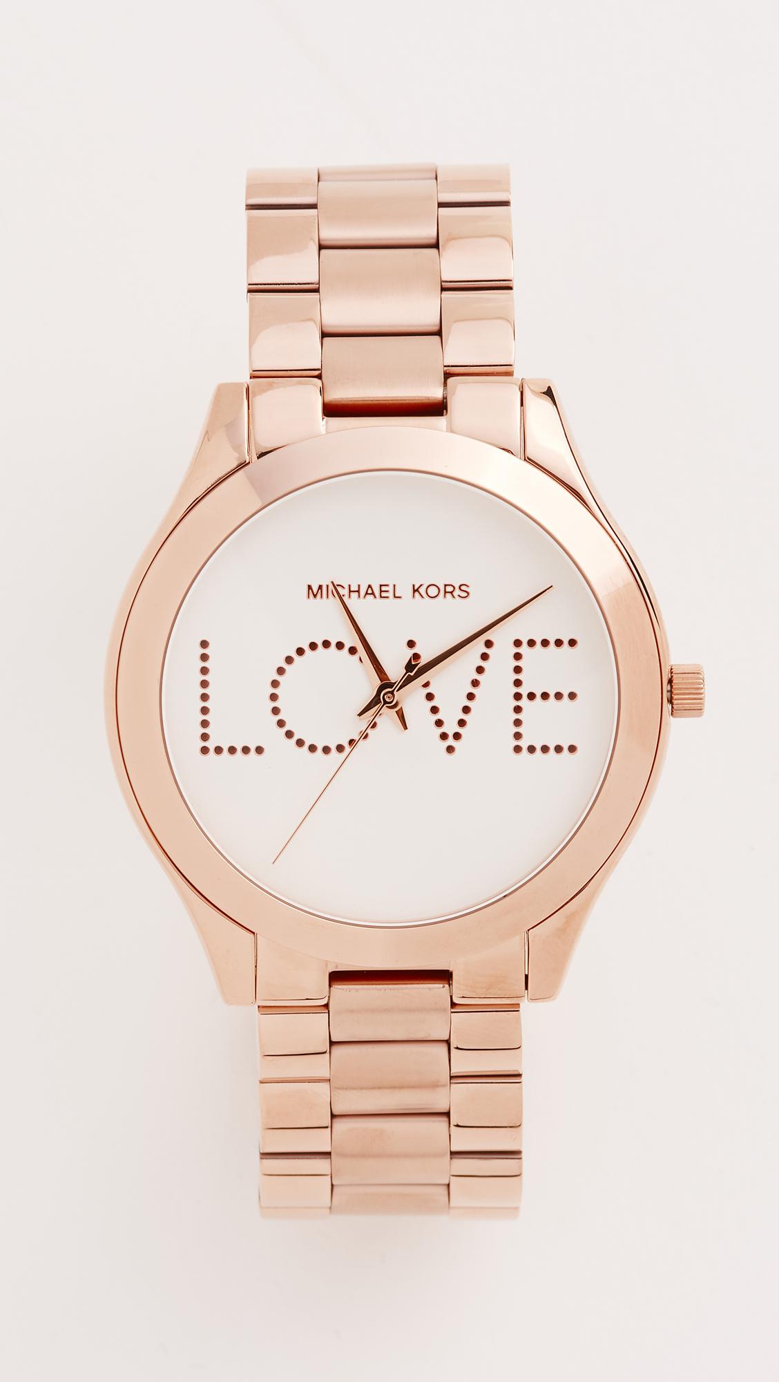 Michael Kors Logo Love Watch, 42mm - Lyst