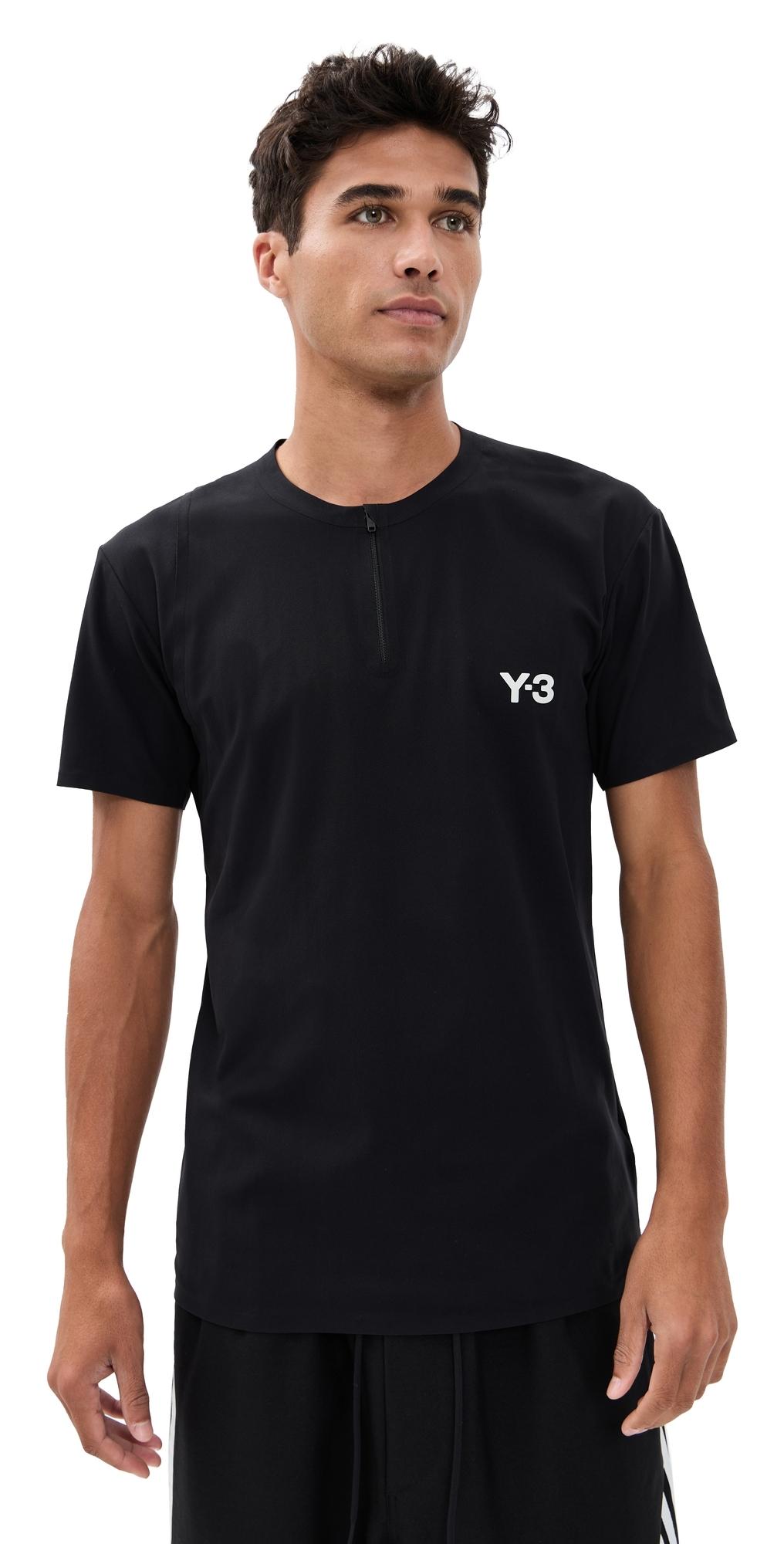 Tシャツ・カットソー Y-3 MAN REGULAR SHORT SLEEVES TEE adidas Y-3 Regular Short Sleeve Tee - White | Free Shipping