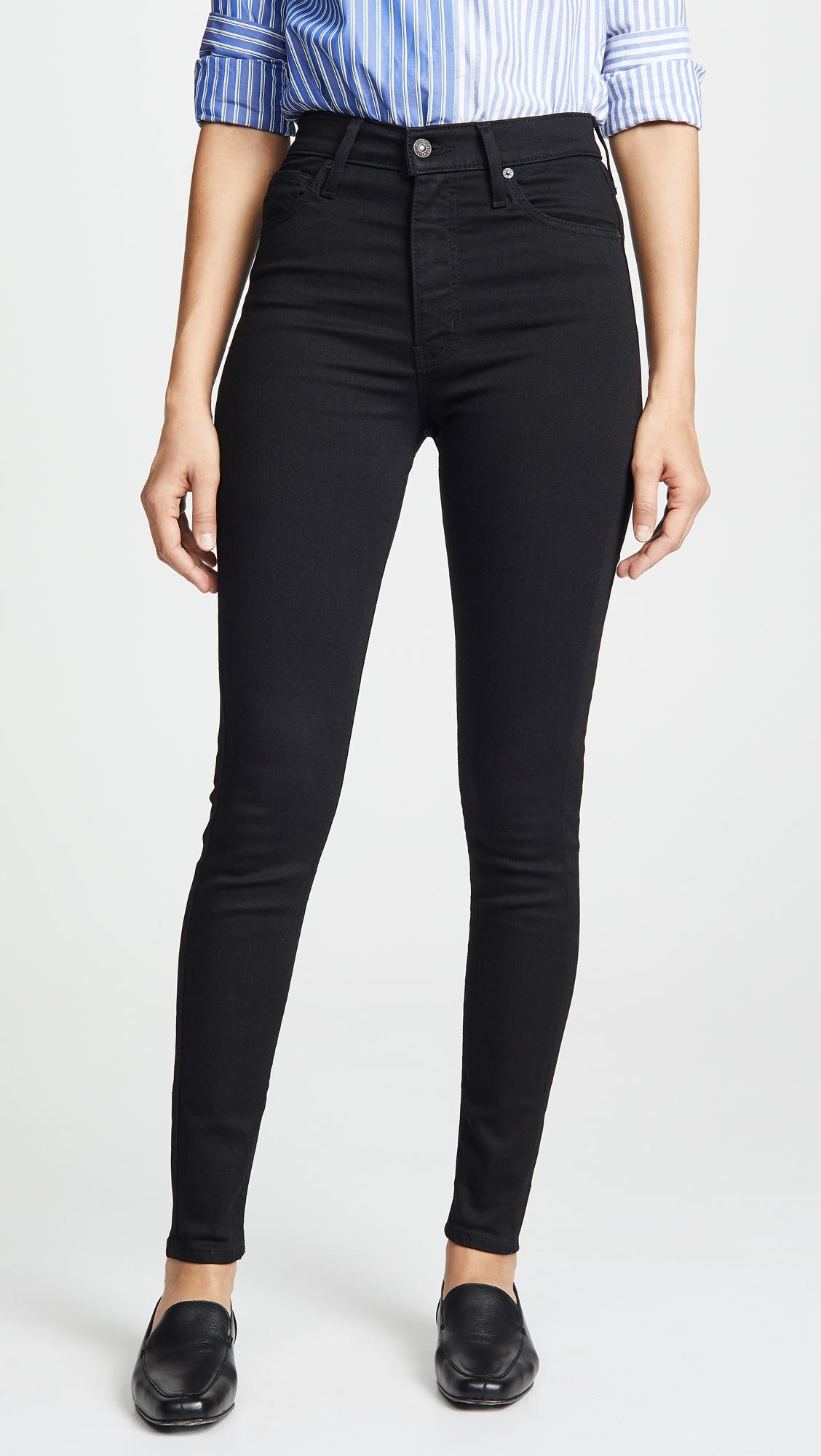 Levi's Denim Mile High Super Skinny Jeans In Black Galaxy - Save 76% | Lyst