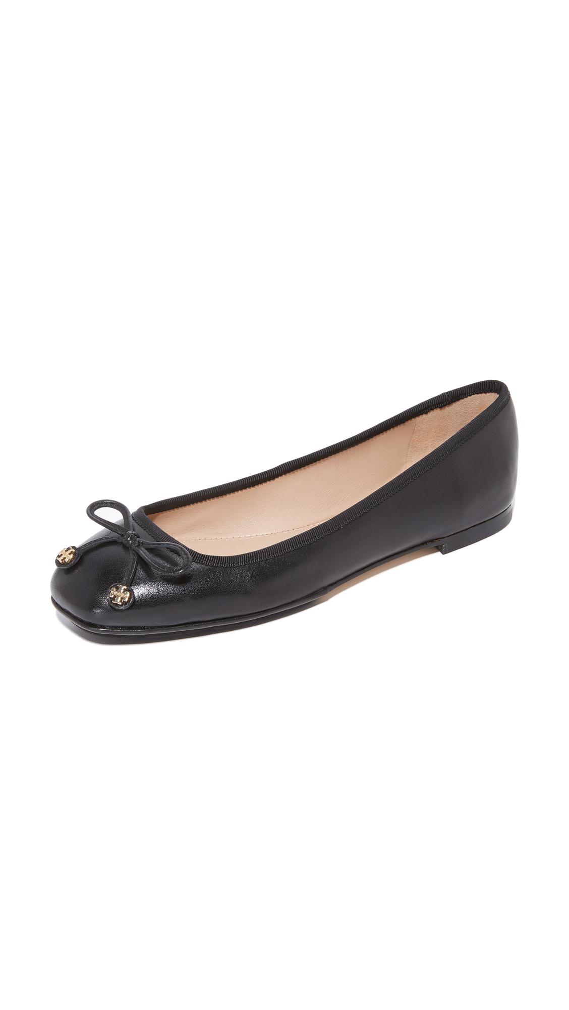 Tory Burch Laila Driver Ballet Flats in Black | Lyst
