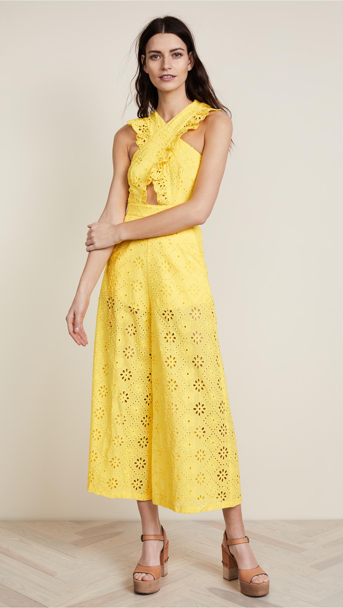 alice mccall yellow jumpsuit