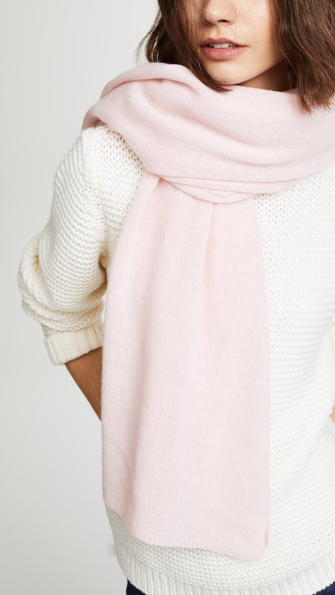 light pink cashmere scarf