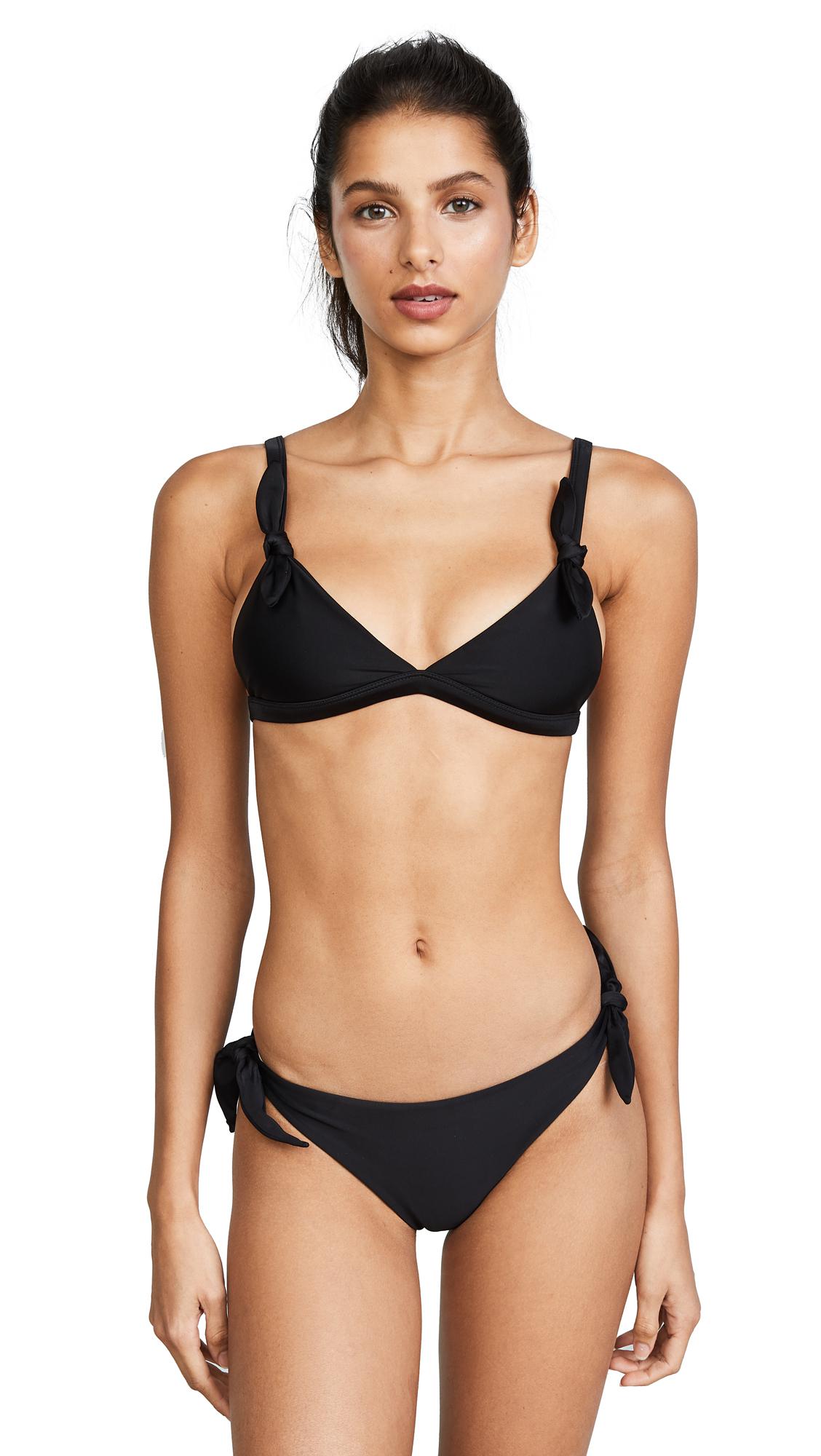 Mikoh Swimwear Synthetic Bali Bikini Top in Night (Black) Lyst