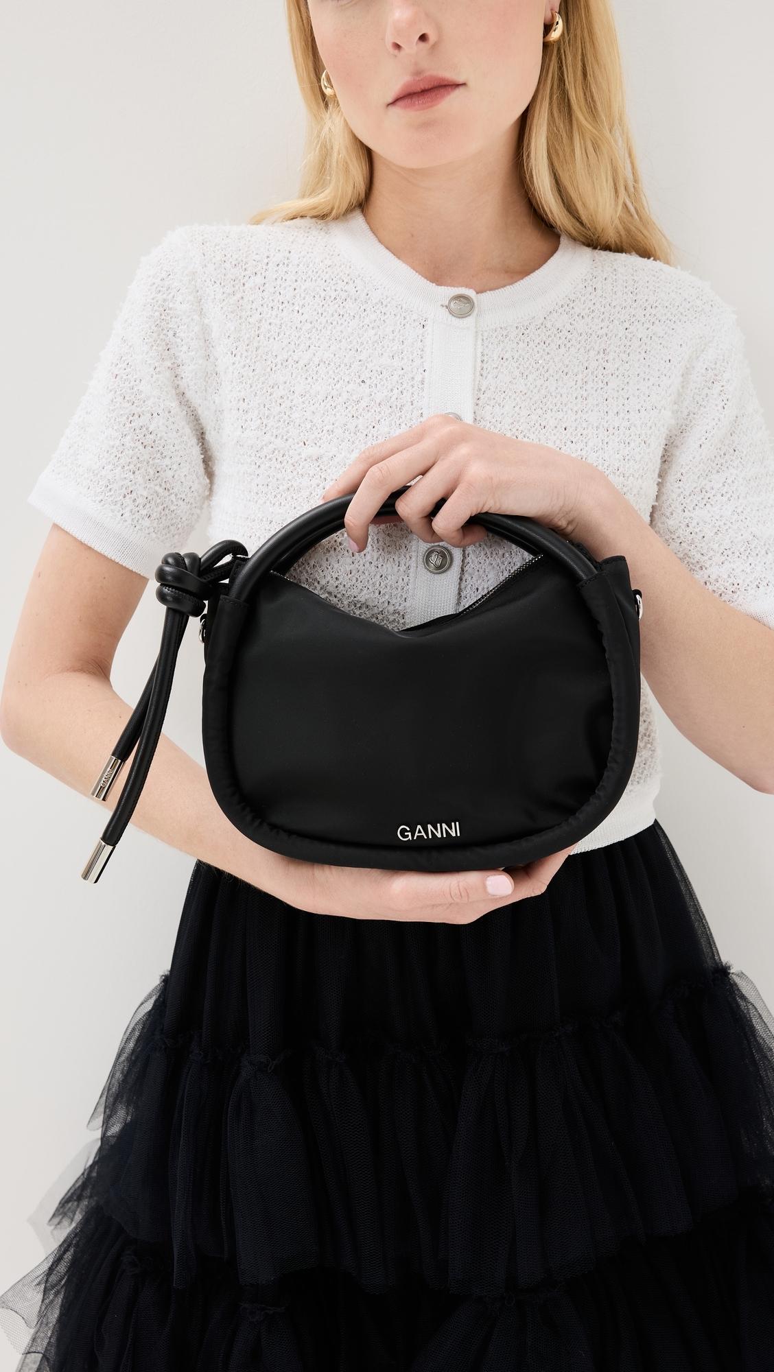 Ganni Knot Mini Bag in Black Lyst