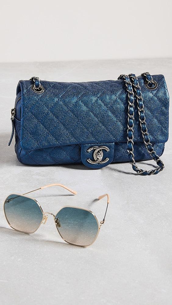 What Goes Around Comes Around Chanel Blue Caviar Coco Handle Bag, Medium | Women