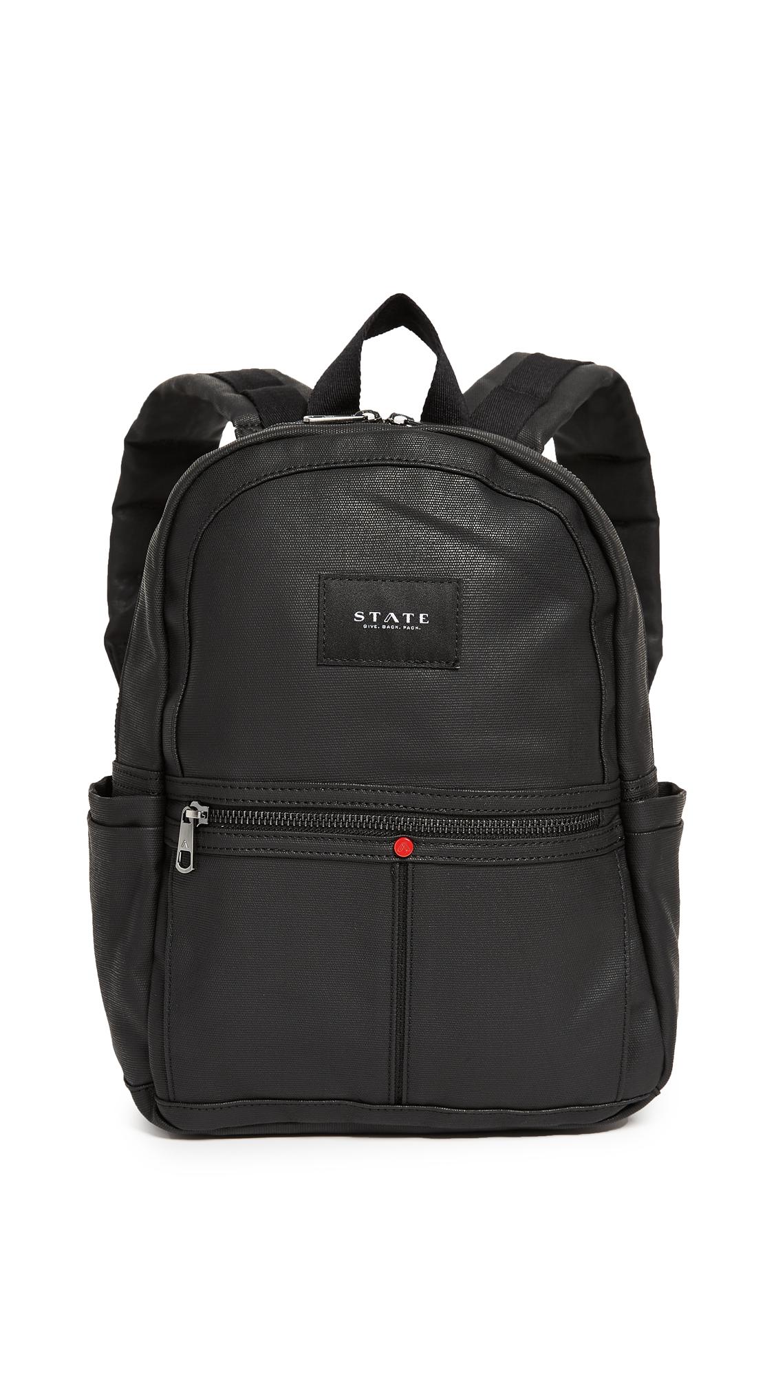 state black backpack