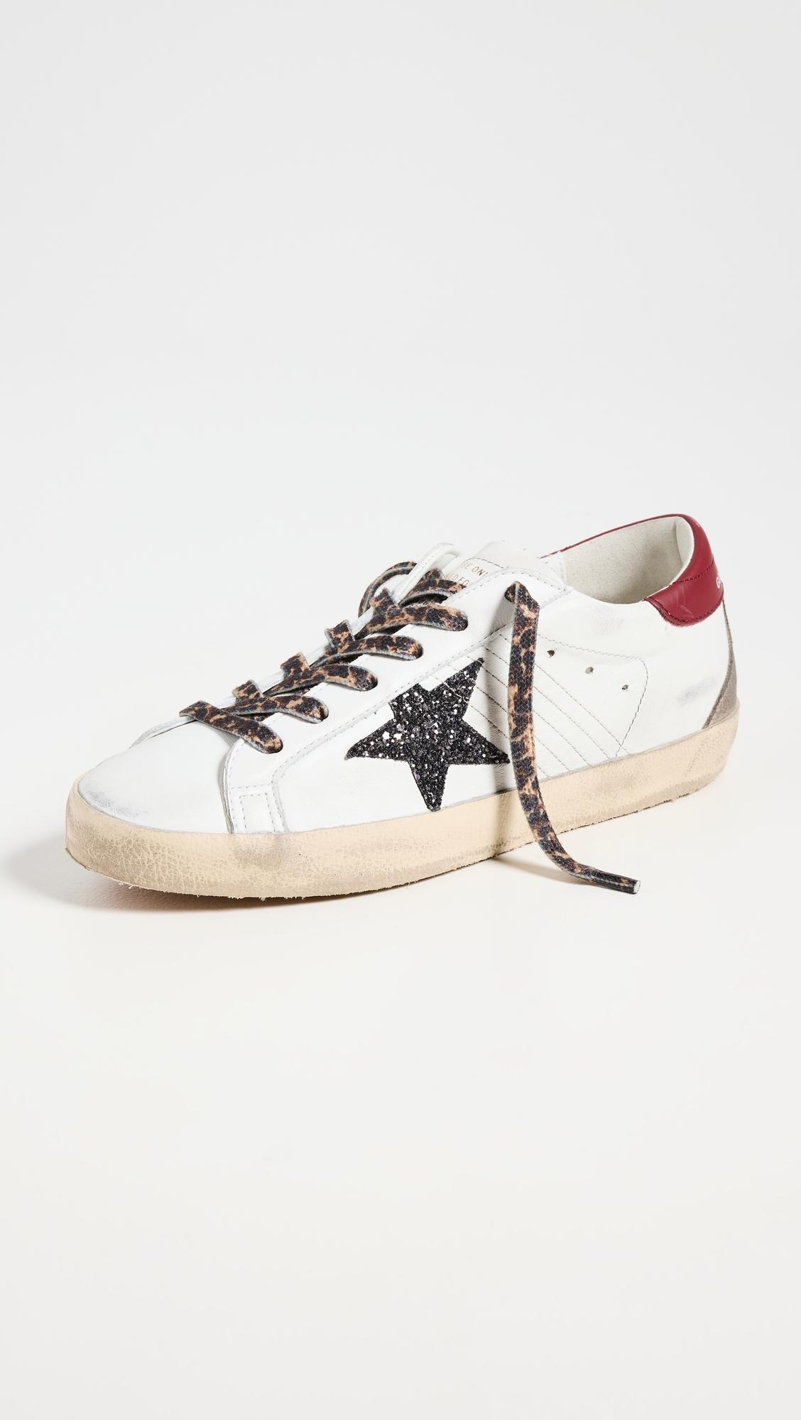 Golden Goose Super Star Nappa Upper Heel And Toe Suede Spur