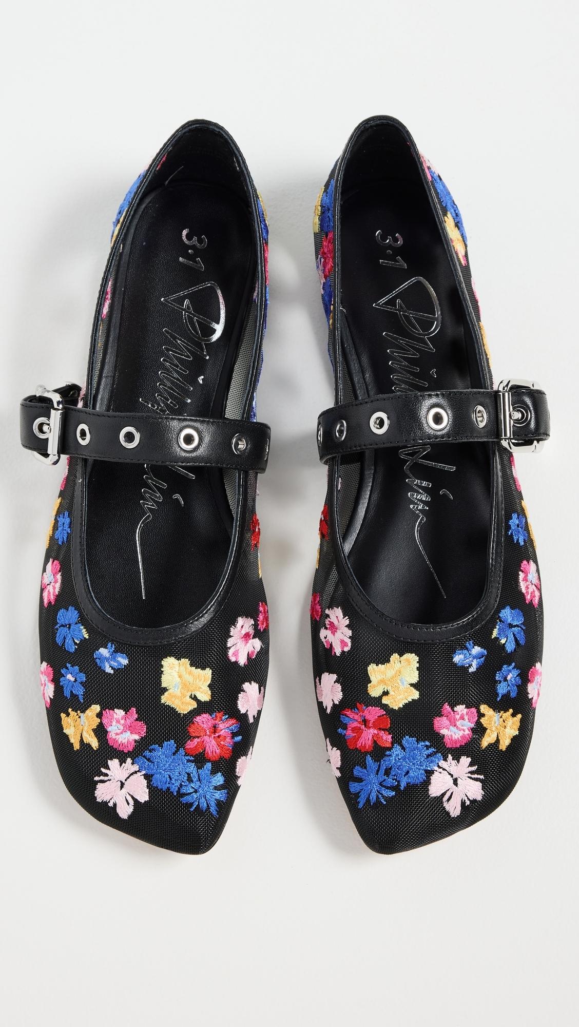 【COLOR iN ID】Flower mesh jane ID Flowerworks Mesh Mary Jane – 3.1 Phillip Lim