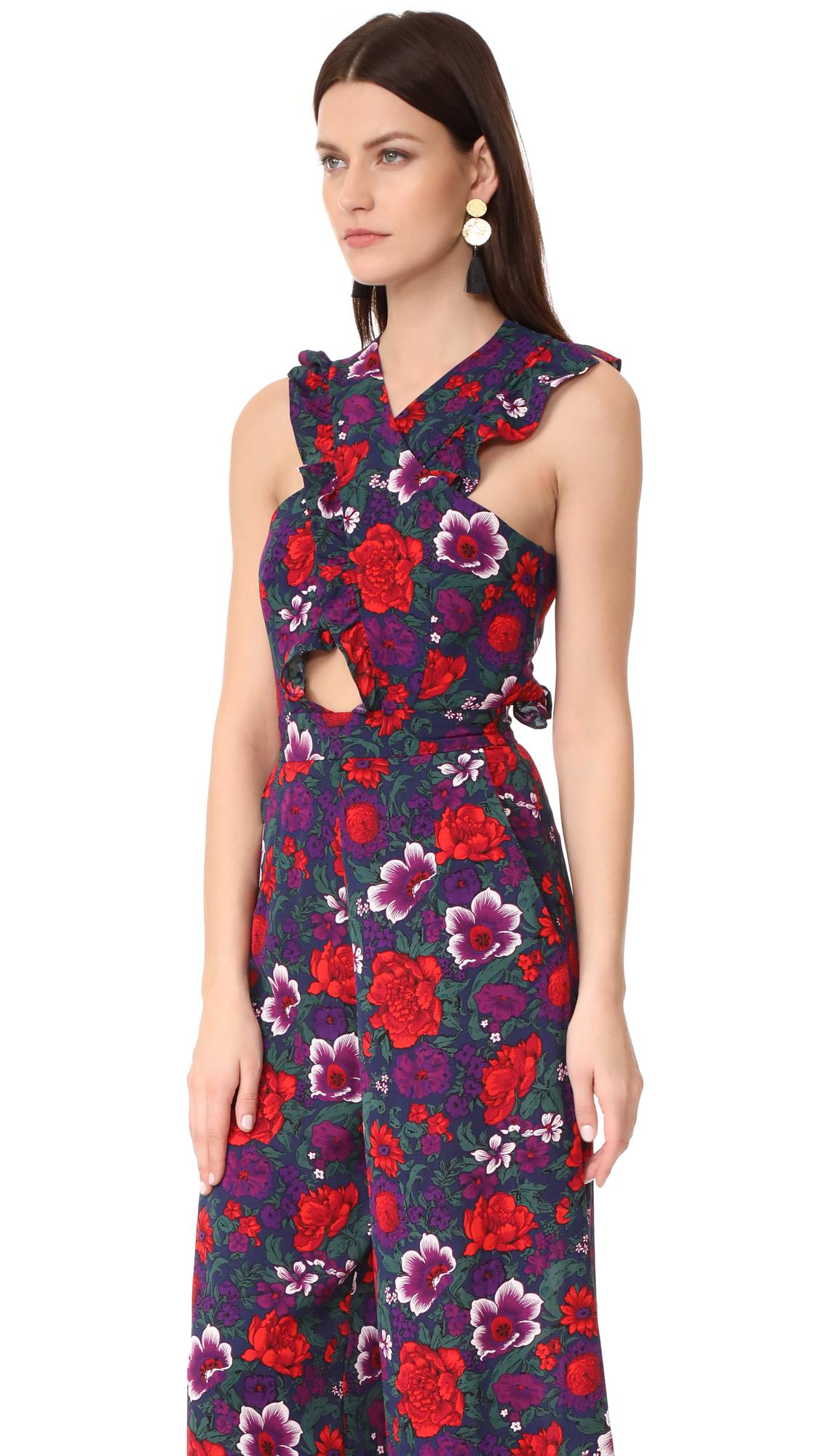 Alice McCALL Synthetic Wildwood Jumpsuit in Violet Floral (Red) - Lyst