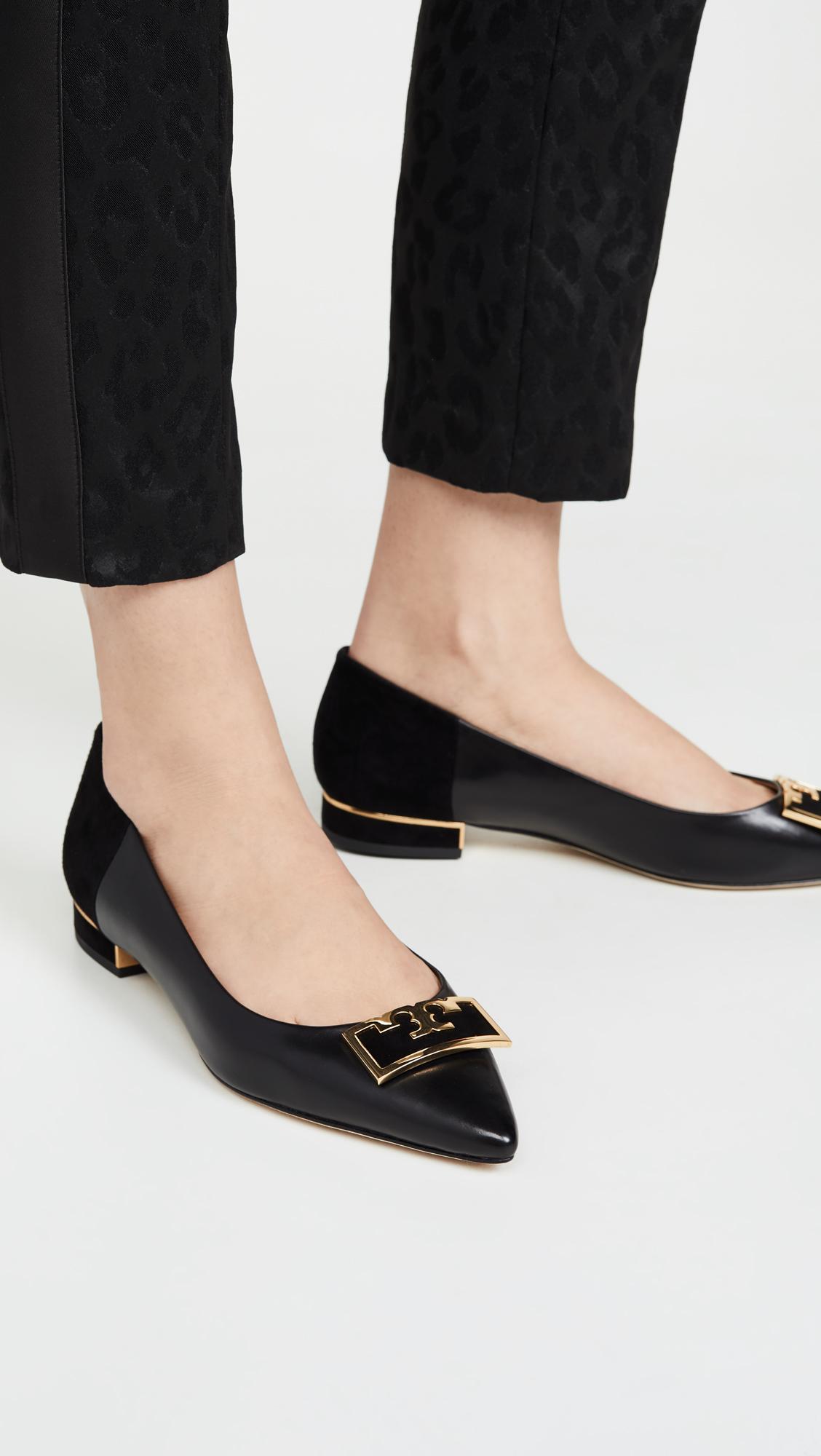 Top 53+ imagen pointed toe tory burch flats