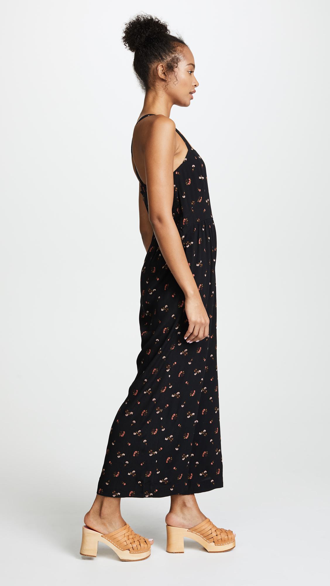 madewell flower toss smocked crop jumpsuit