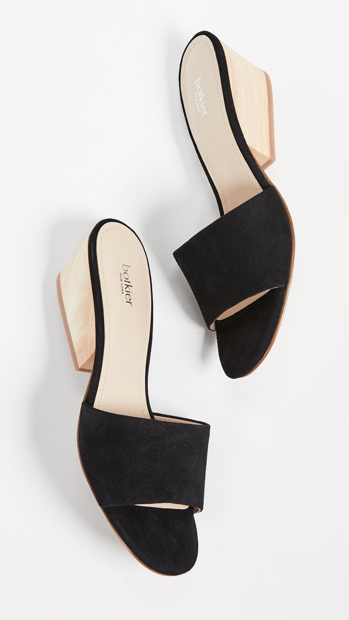 botkier carlie block heel slides
