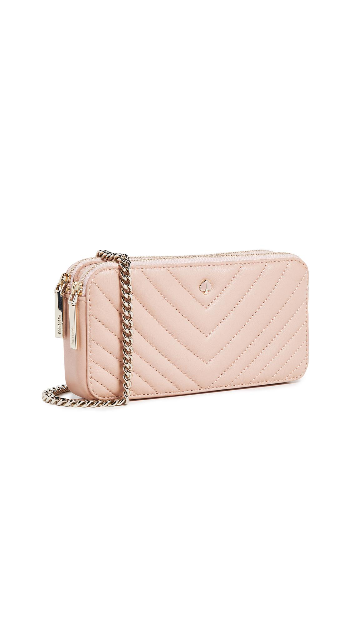 Kate Spade Amelia Double Zip Mini Crossbody Bag in Pink | Lyst