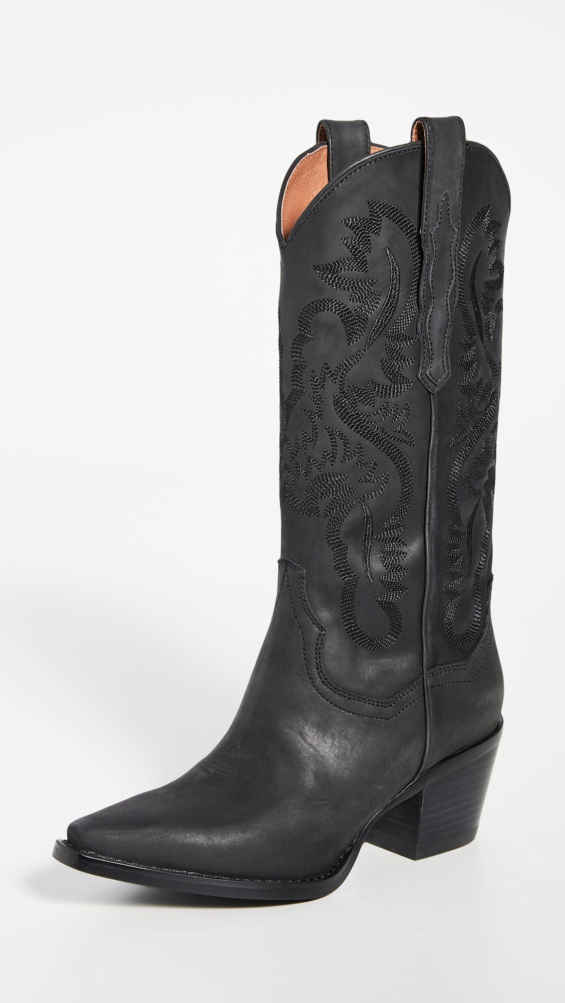 Jeffrey Campbell Leather Dagget Western Boots in Black - Save 10% - Lyst