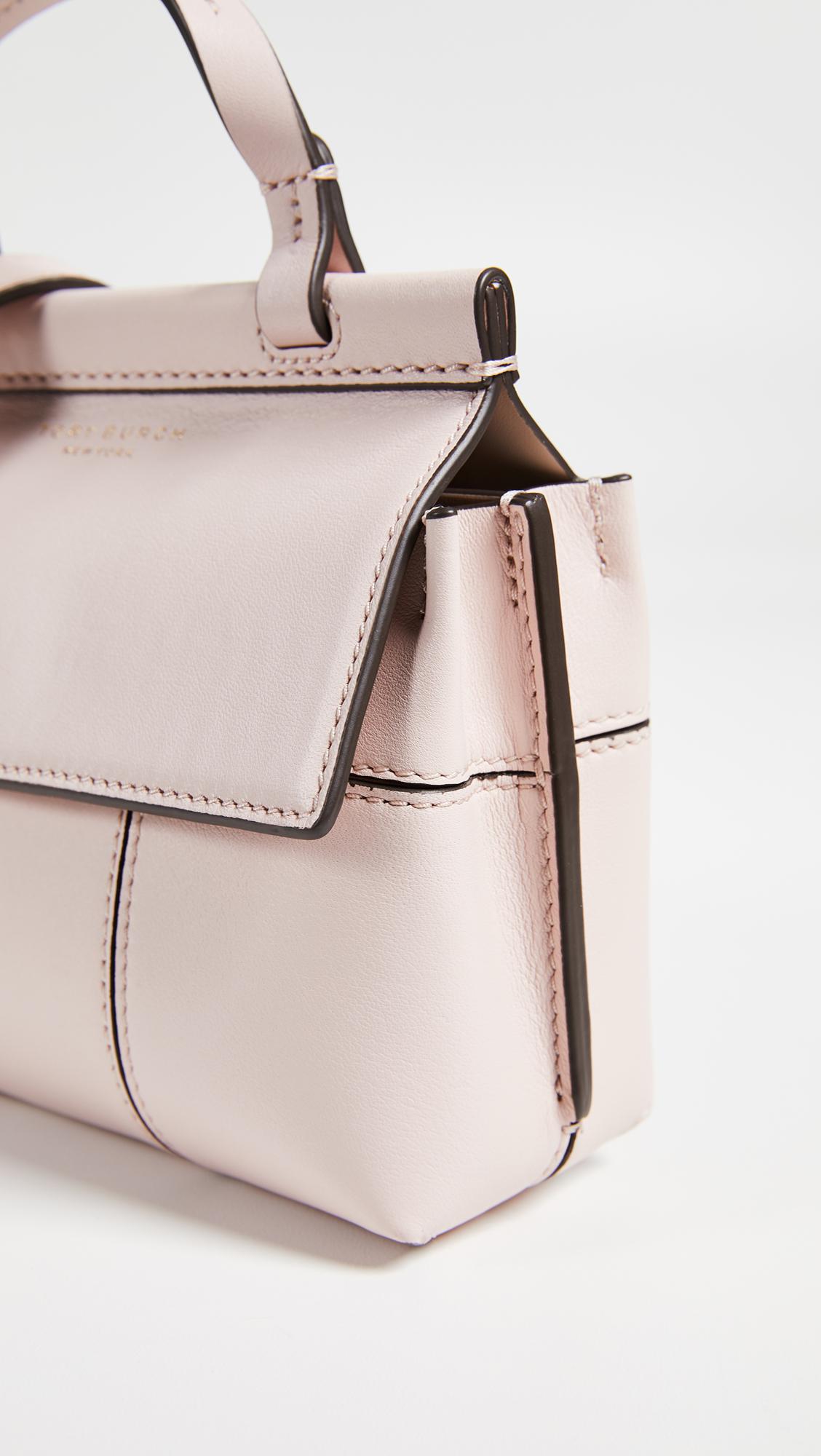 Tory Burch Leather Block T Mini Satchel 
