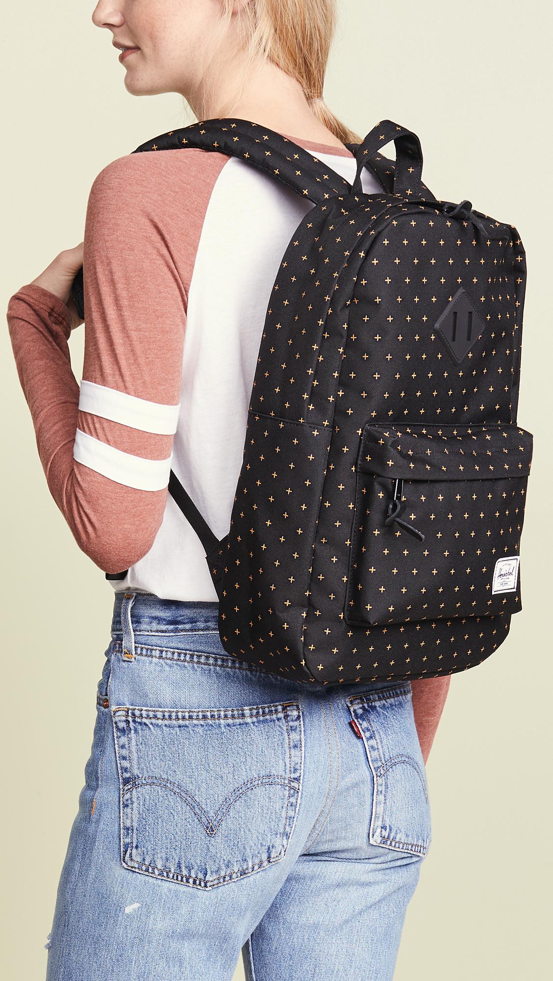 herschel black gridlock gold