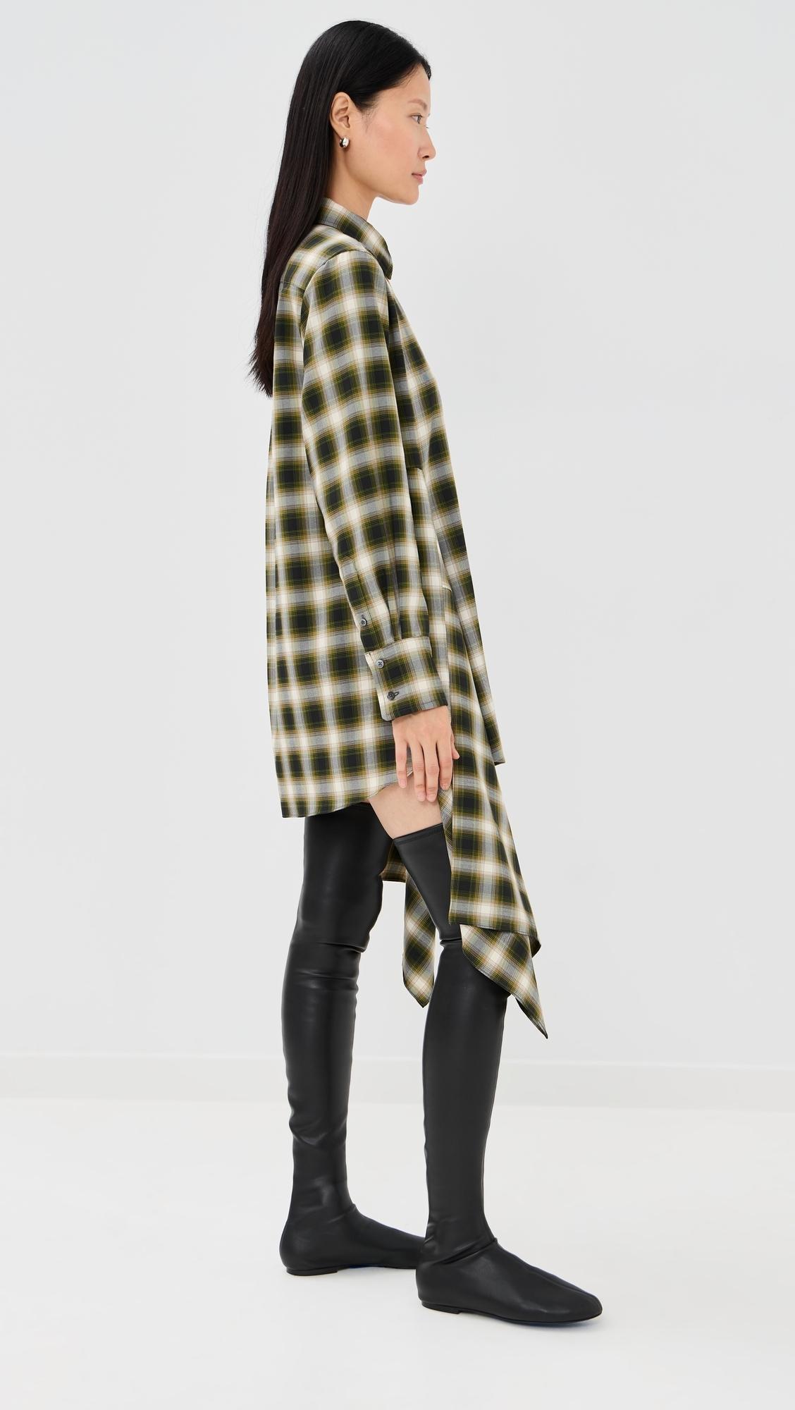 monse green dress Striped Mini Dress