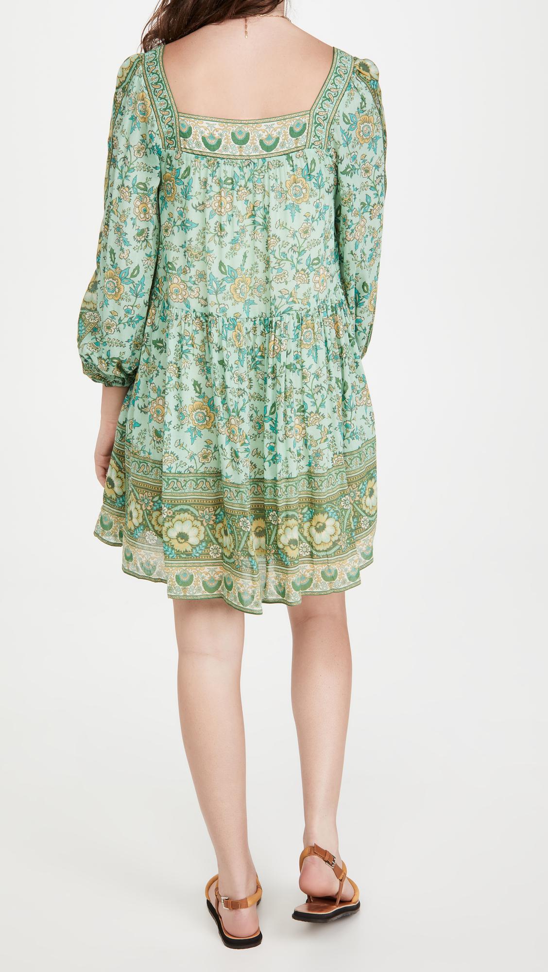 Spell Cotton Folk Song Tunic - Sage in Green | Lyst