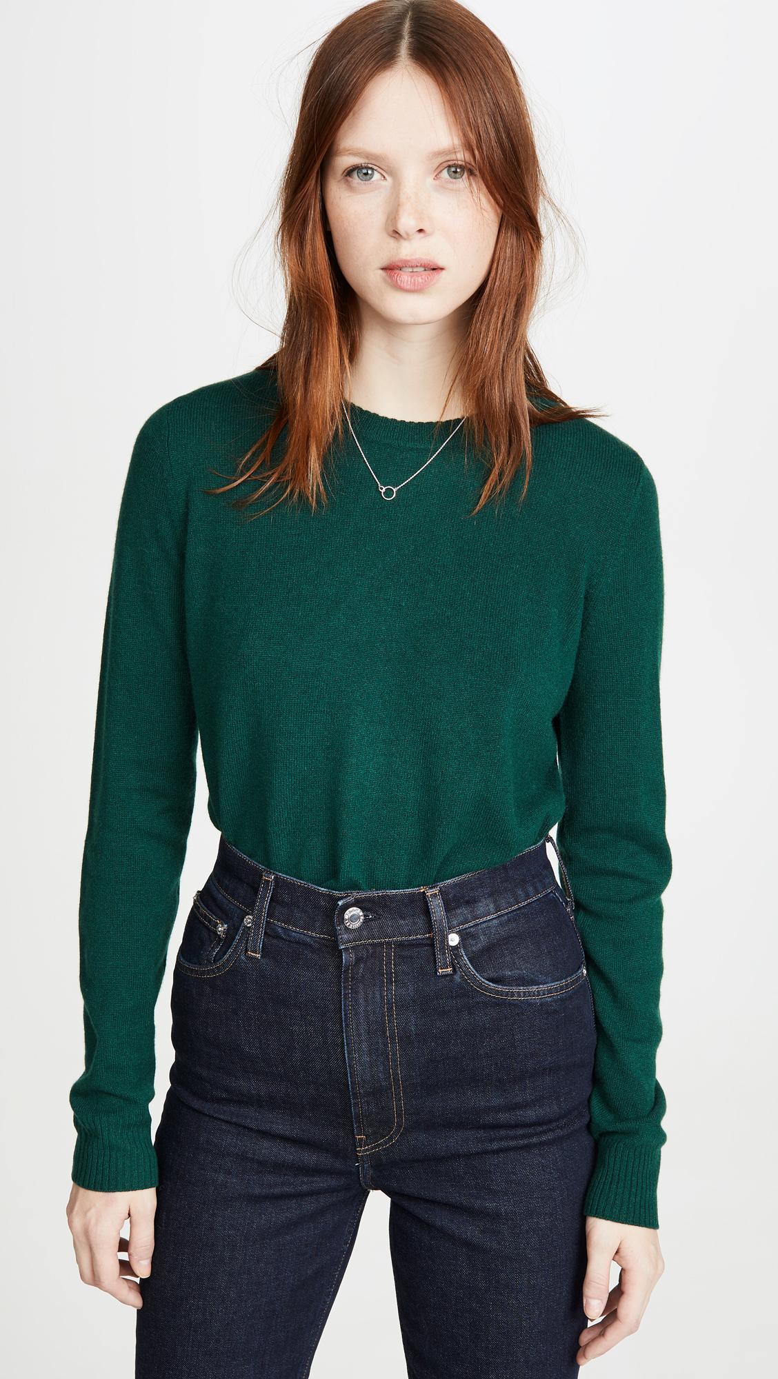 reformation green sweater