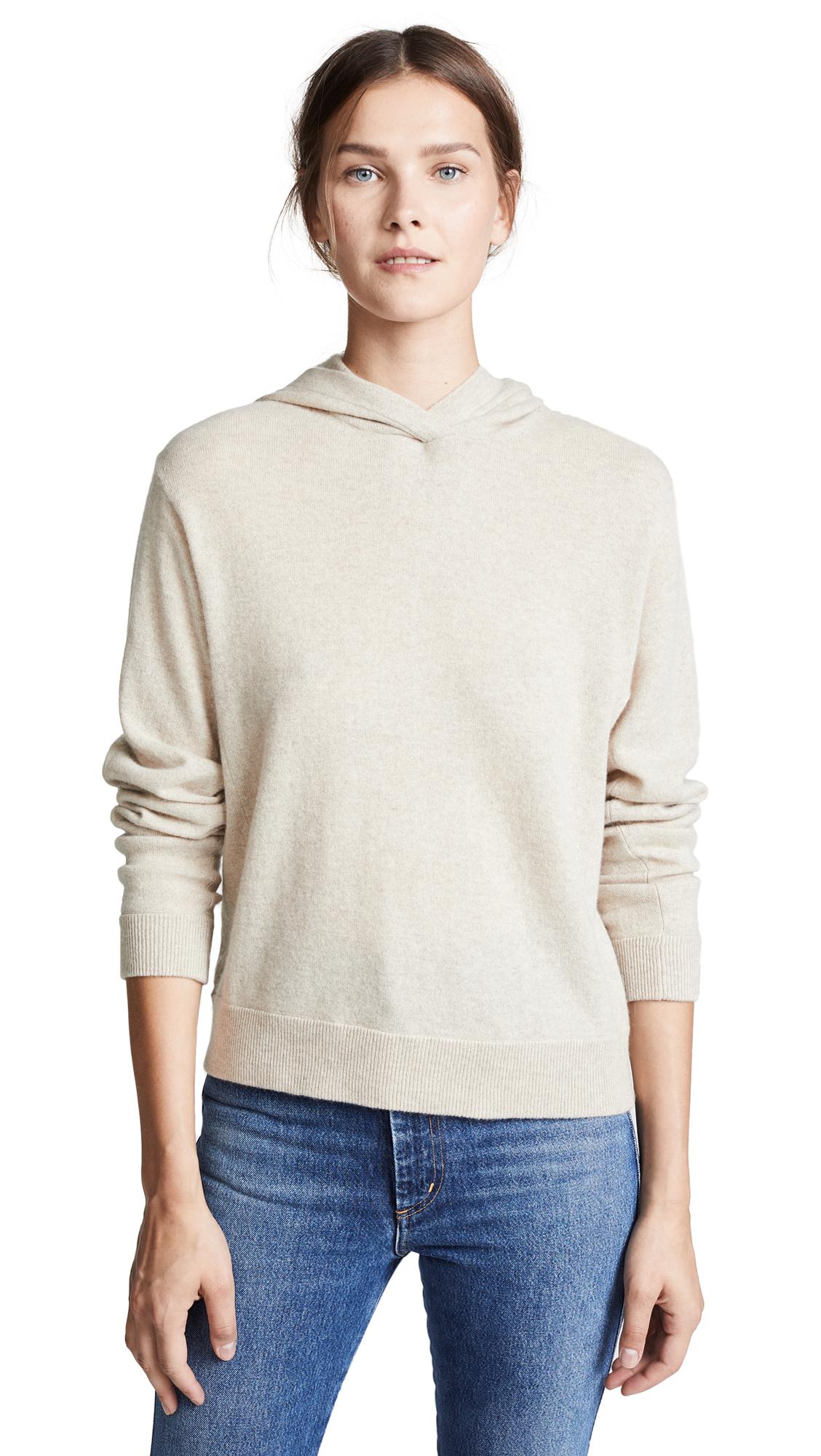 Vince Overlap Cashmere Hoodie Lyst