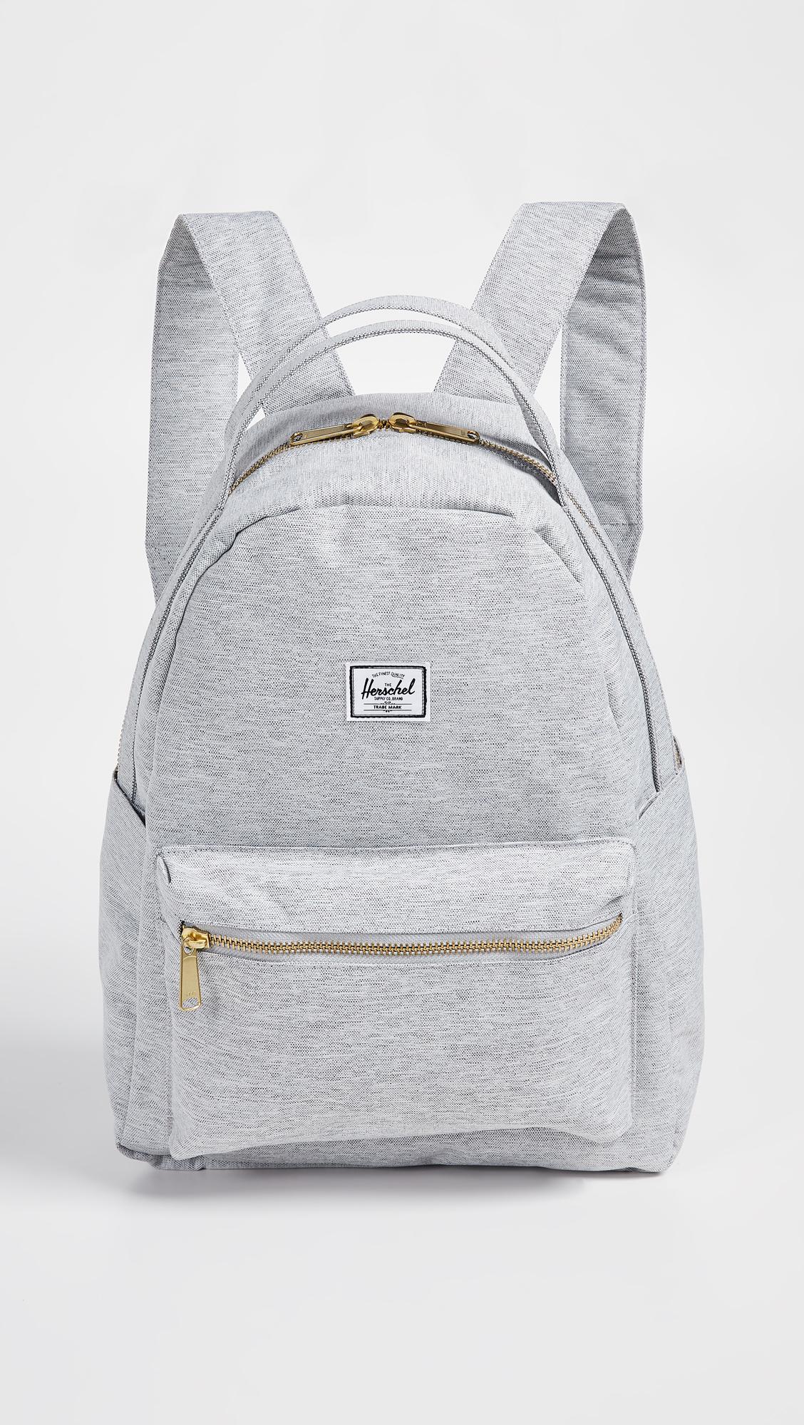 light grey herschel backpack