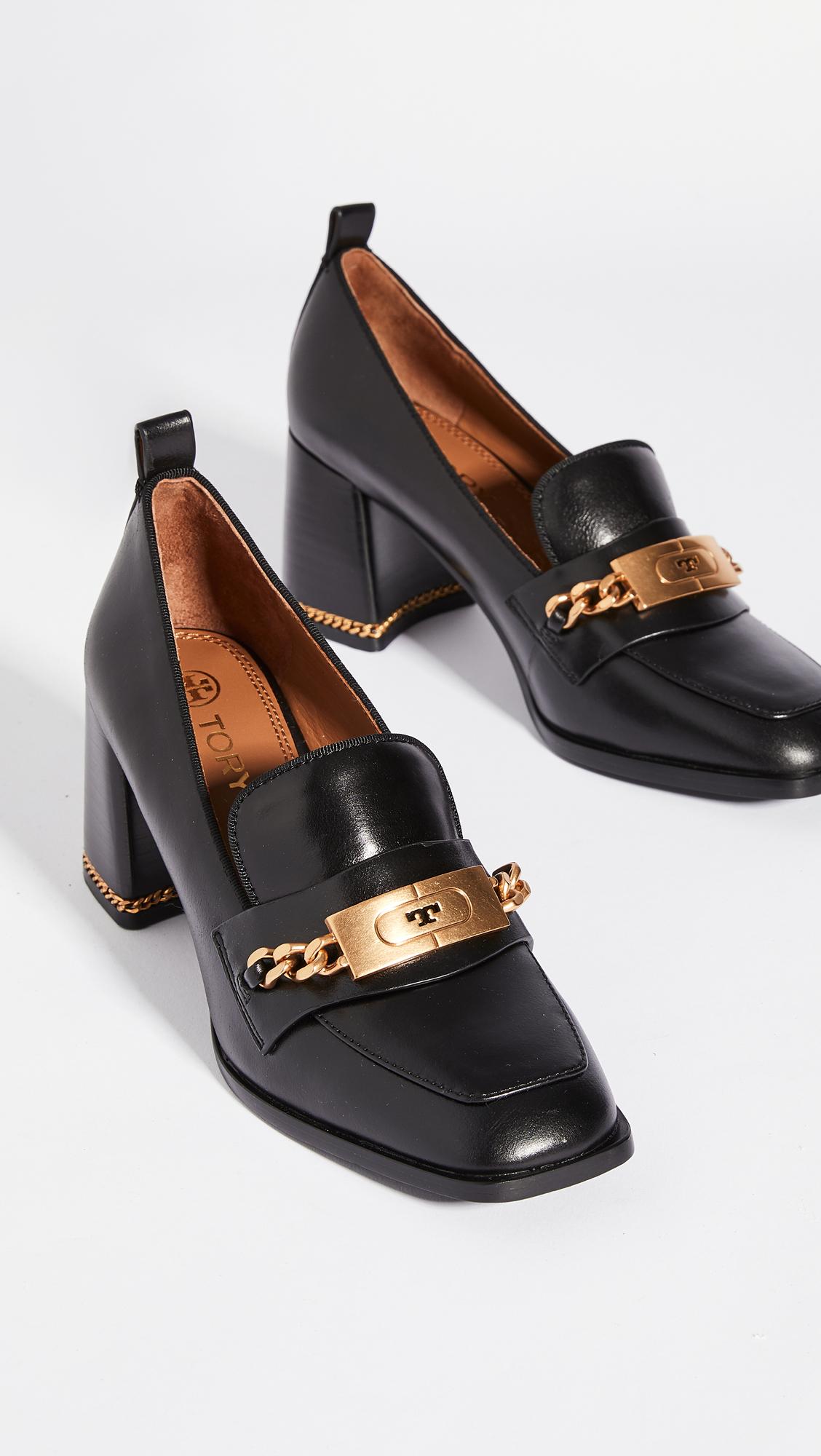 Tory Burch Chain 70mm Loafers in Black | Lyst Canada