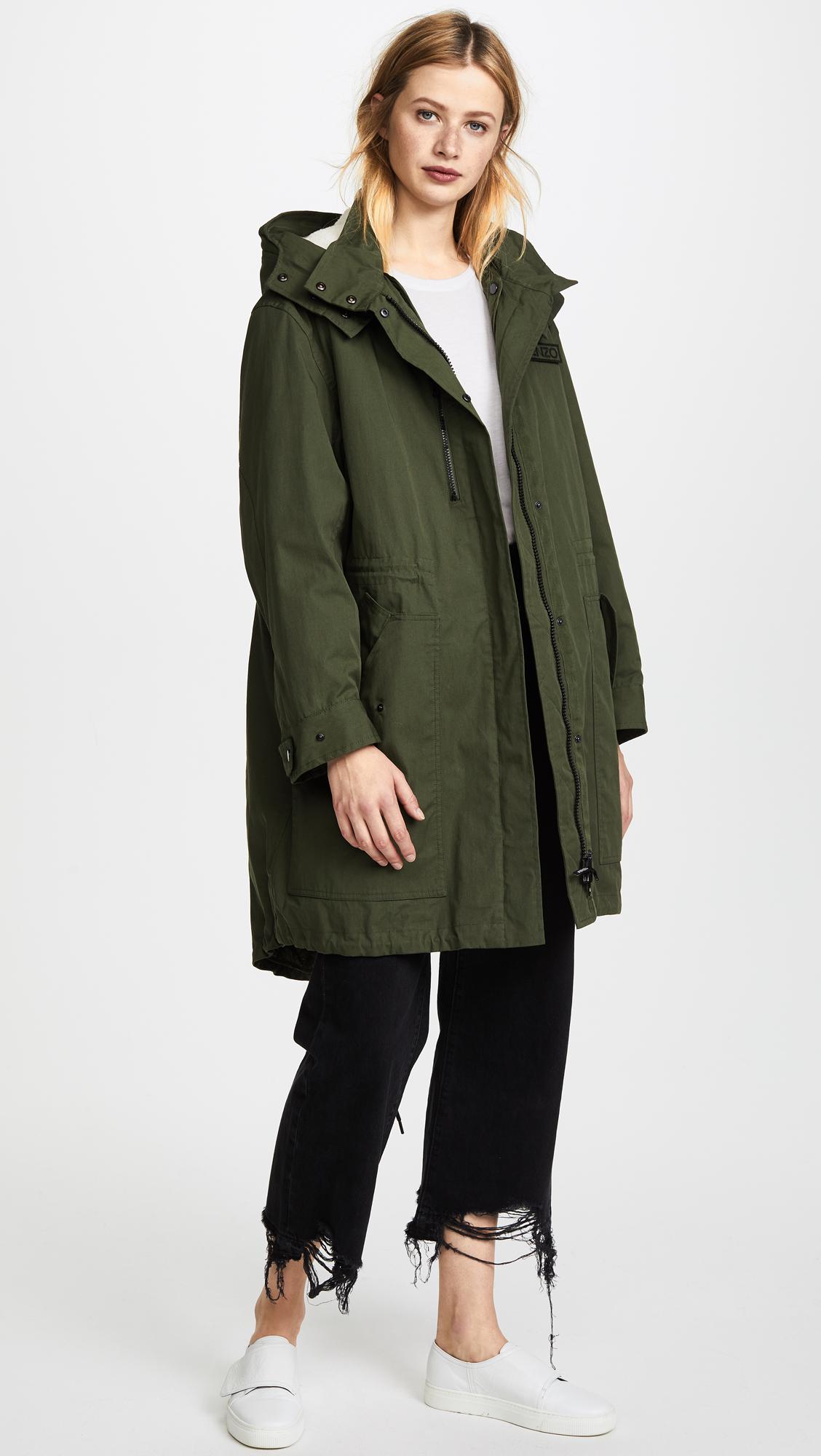 parka with detachable lining