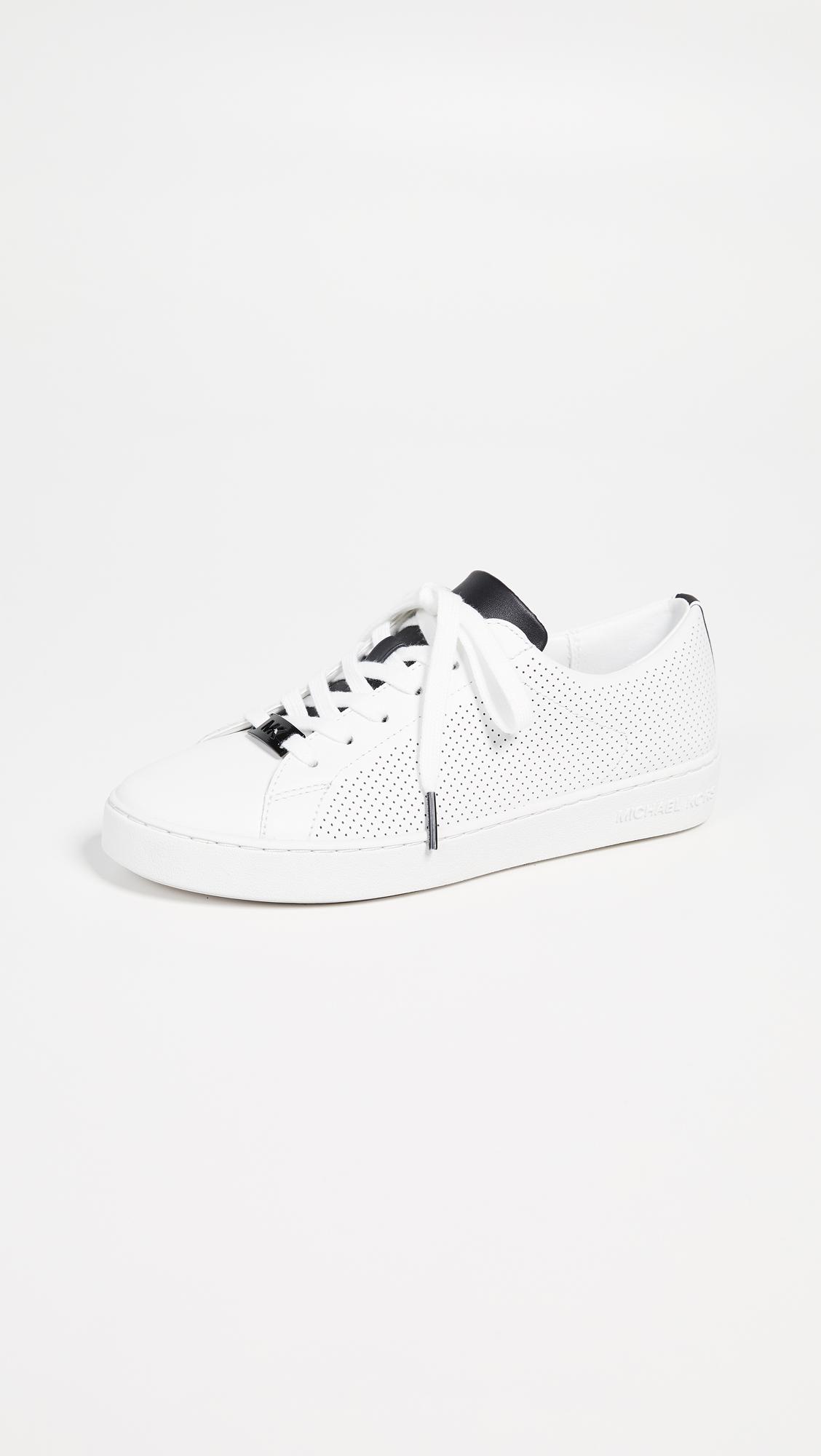 MICHAEL Michael Kors Keaton Lace Up Sneakers in White | Lyst