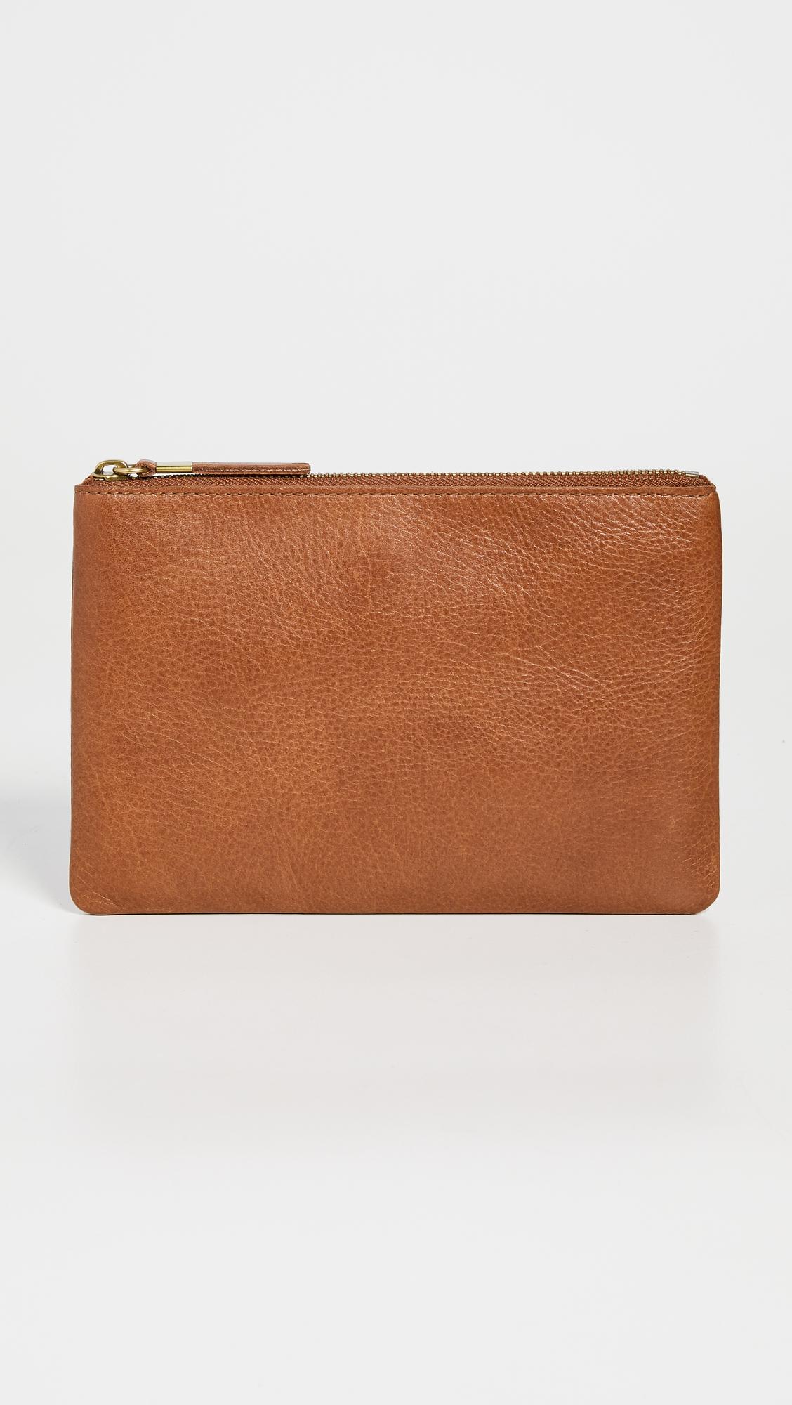 madewell leather pouch