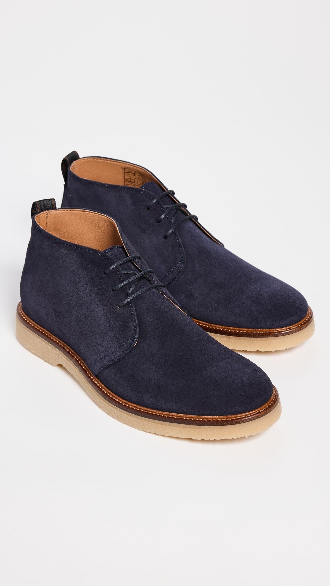 Blue suede chukka boots hot sale