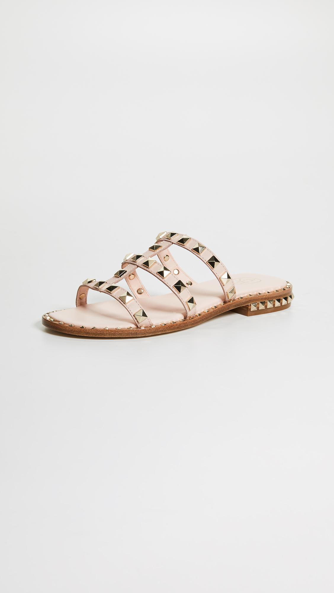 ash pop studded slide sandals