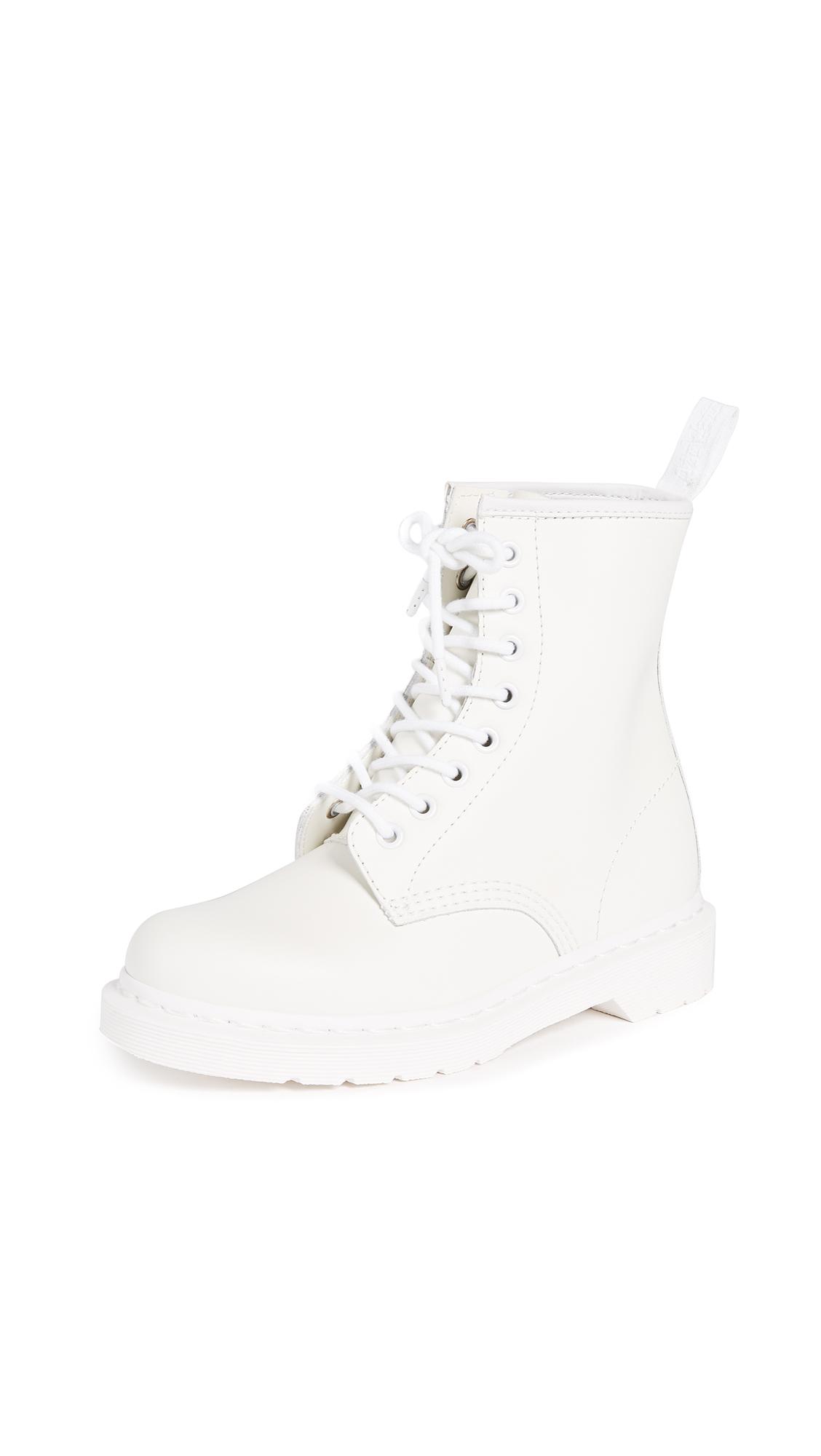 dr martens 1460 mono boot white smooth