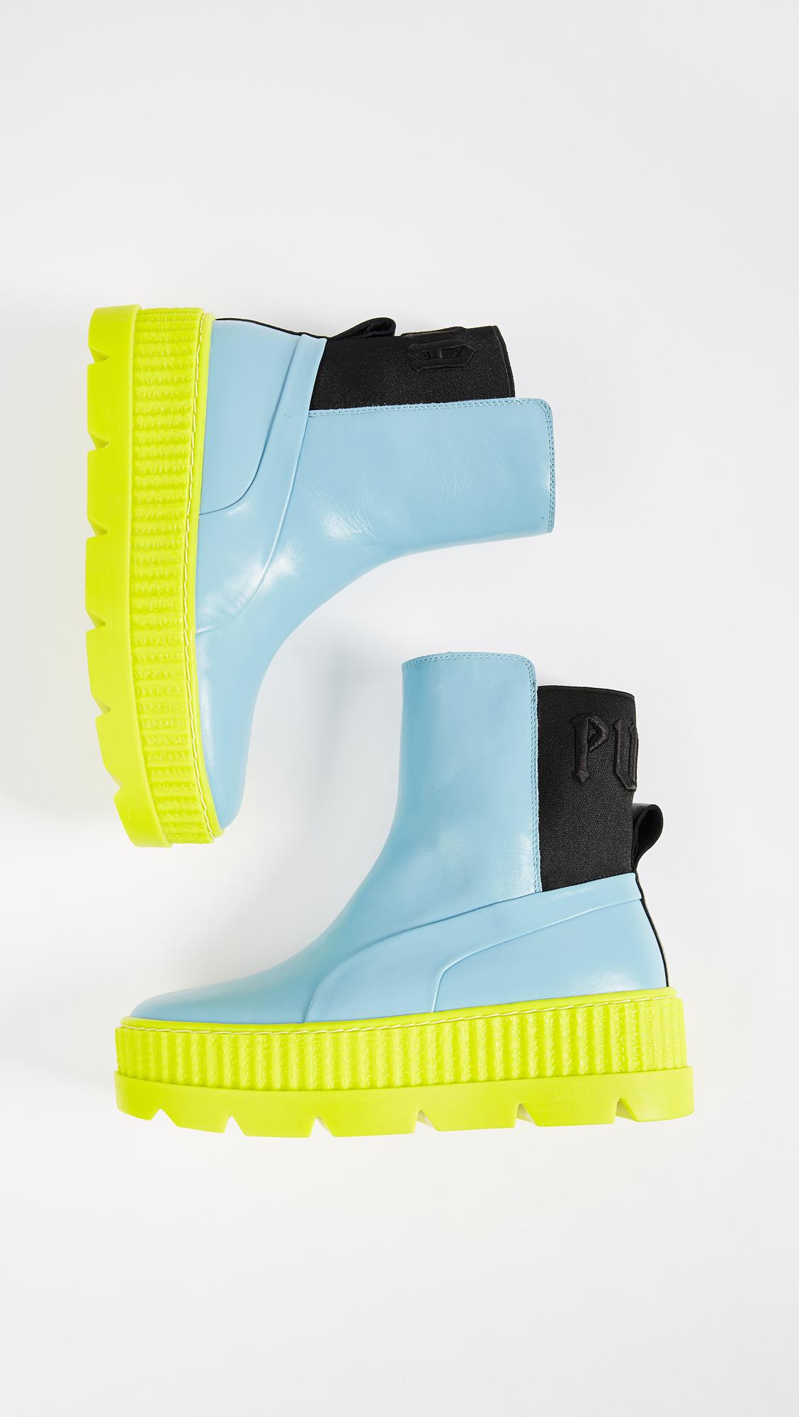 PUMA Leather Fenty X Chelsea Sneaker Boots | Lyst