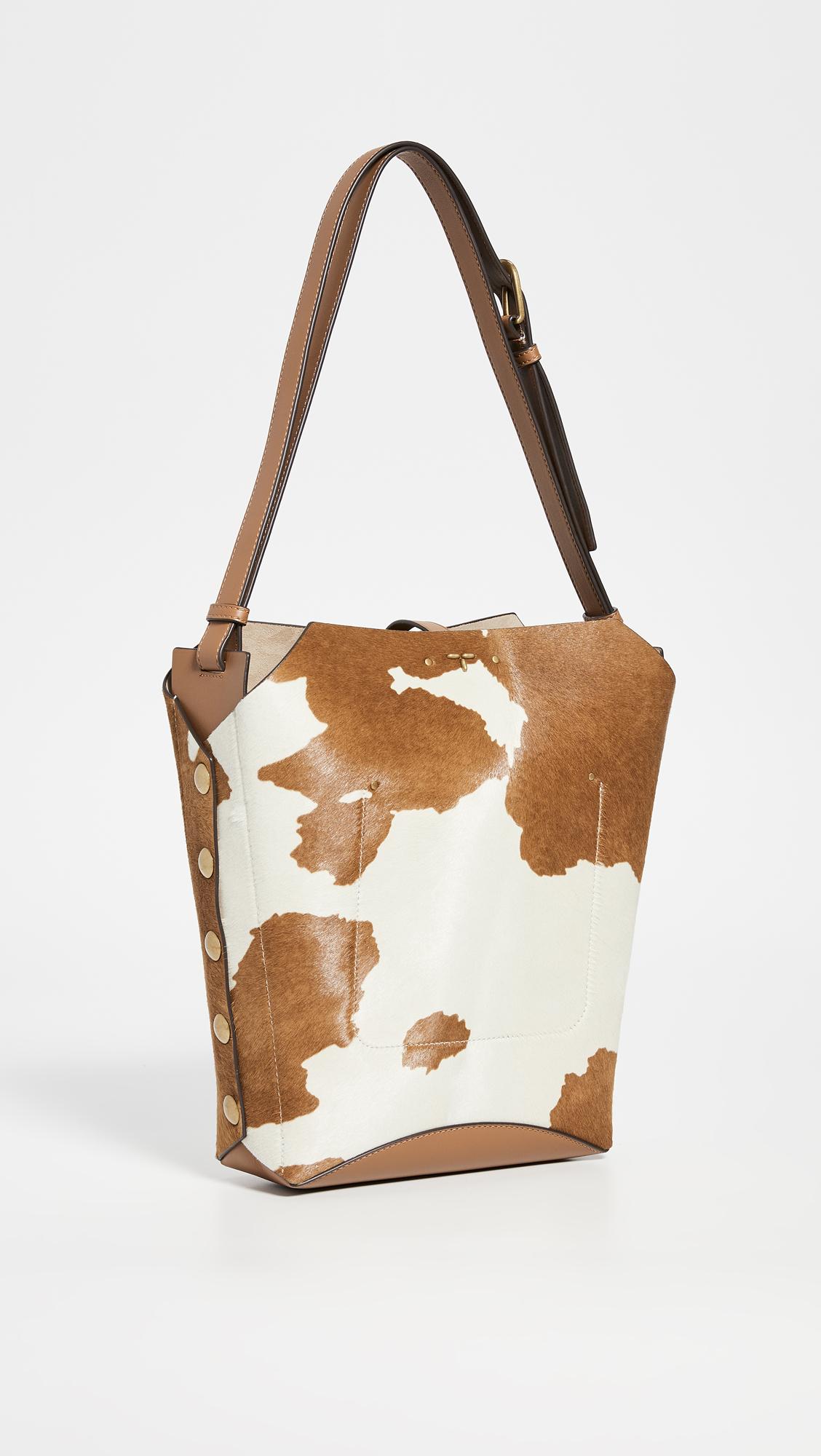 Tory Burch Rowan Calf Hair Bucket Bag in Natural Lyst