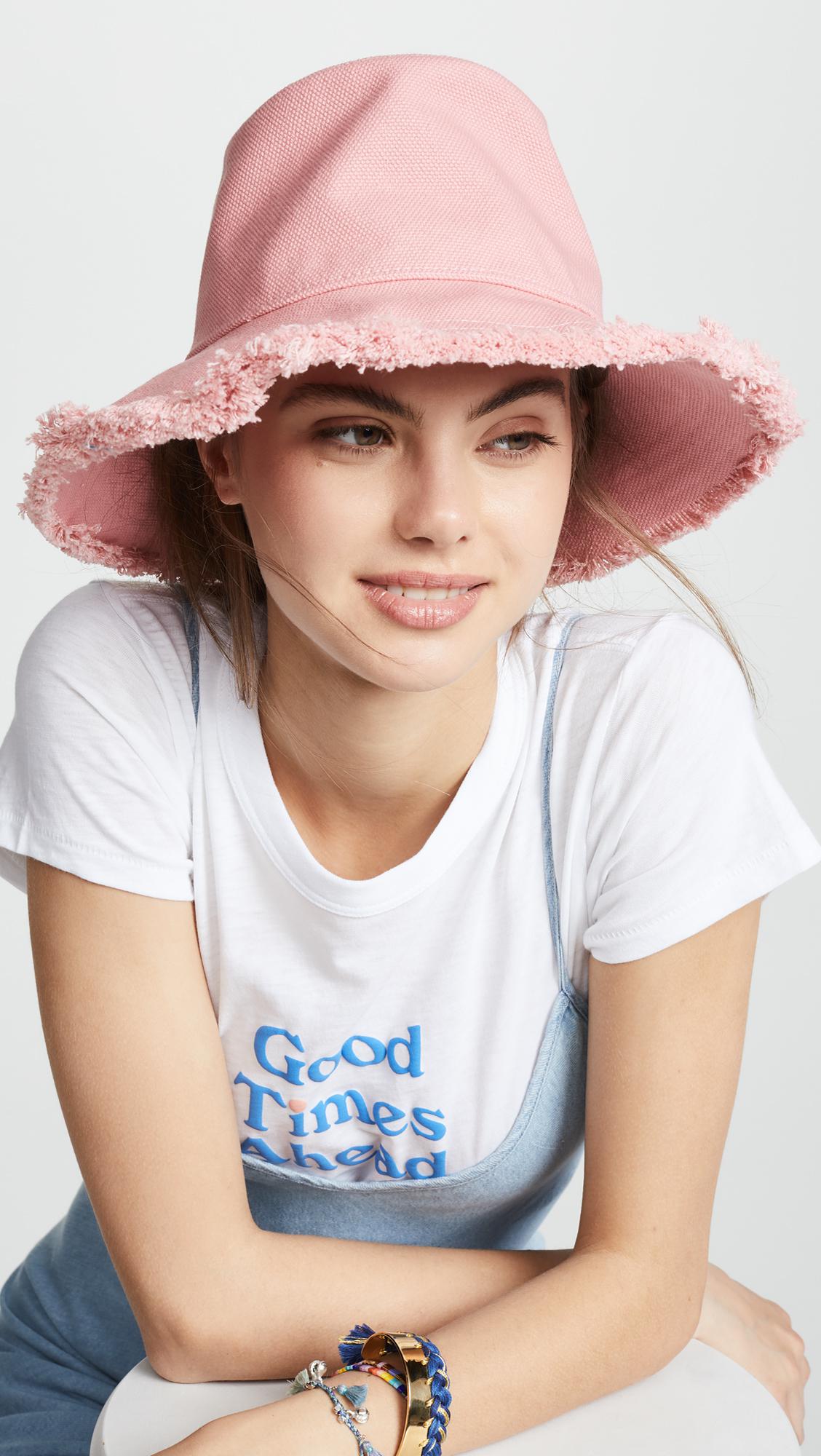 Madewell Canvas Bucket Hat in Pink Lyst