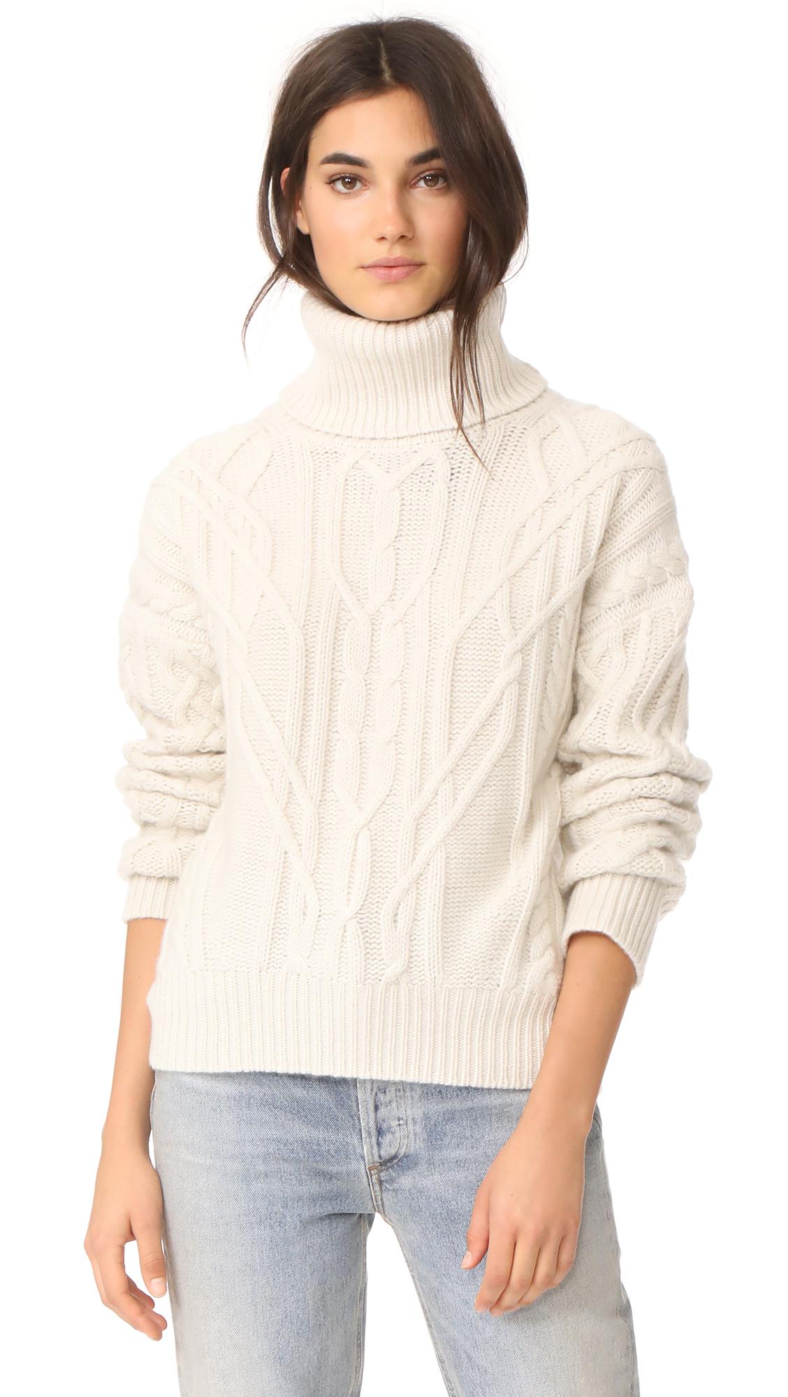 Nili Lotan Cecil Cashmere Sweater in Ivory (White) - Lyst